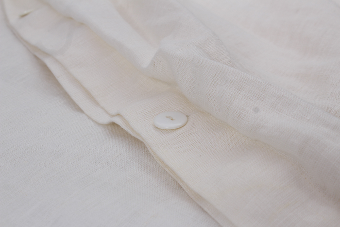 Mid Century Modern Stained Walnut Queen Size Bed Frame and Bedding