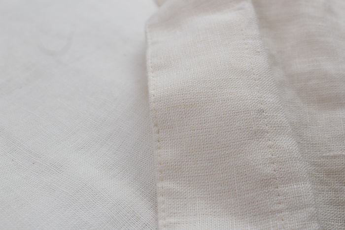 Mid Century Modern Stained Walnut Queen Size Bed Frame and Bedding