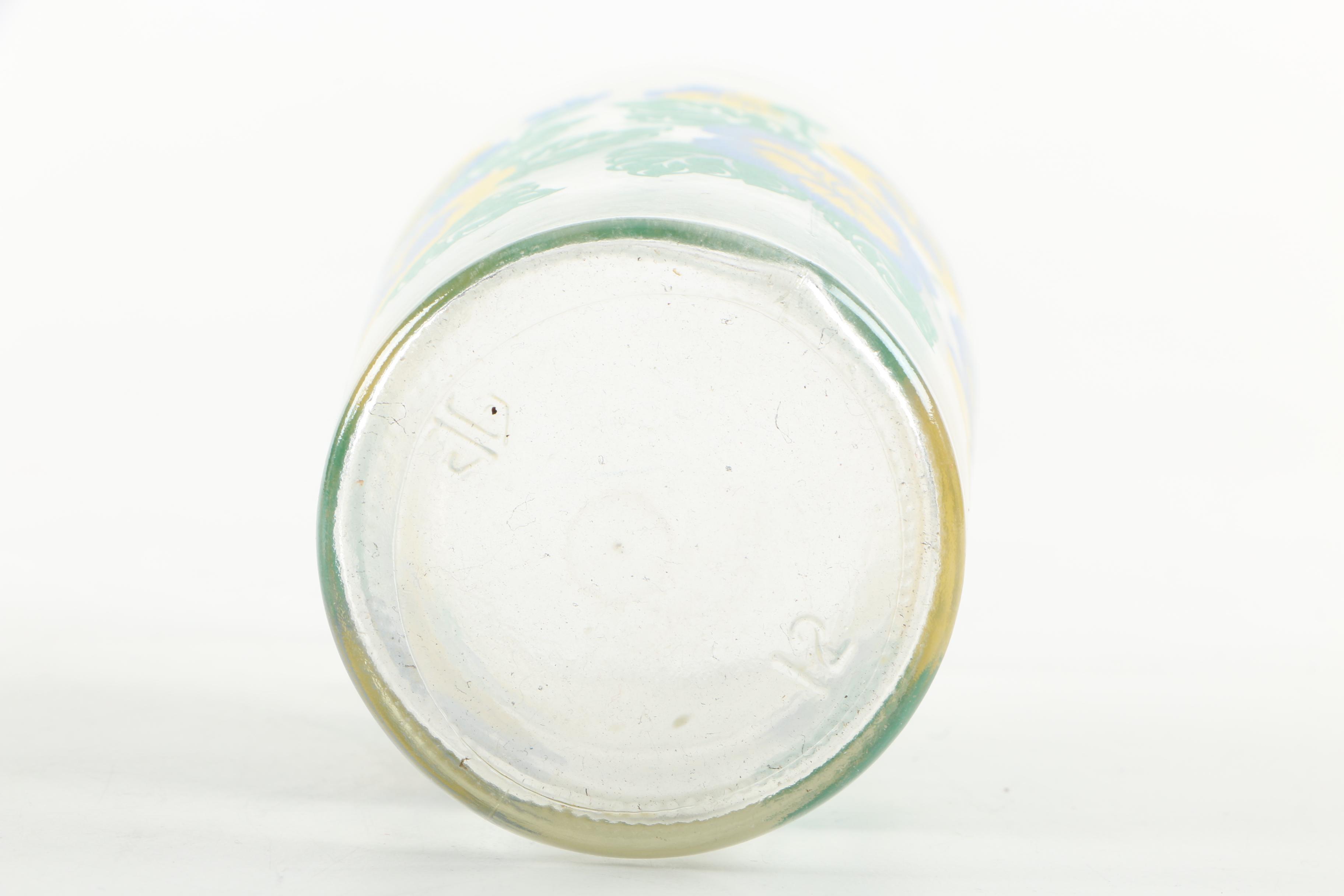 Vintage Anchor Hocking Pansy Drinking Glasses