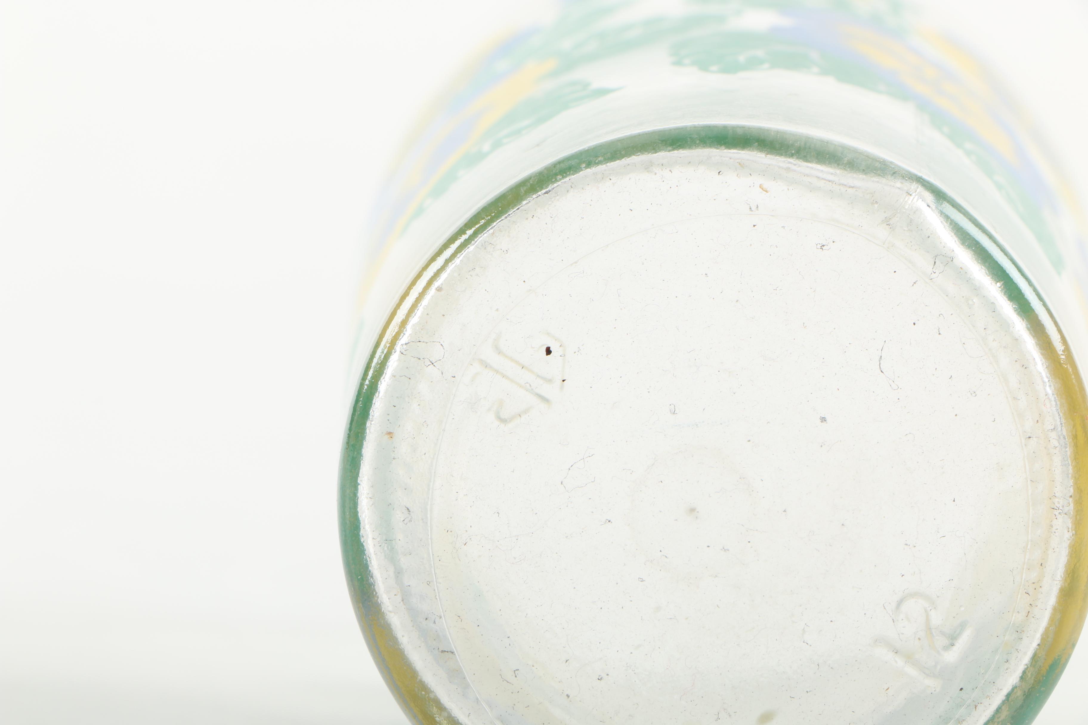 Vintage Anchor Hocking Pansy Drinking Glasses