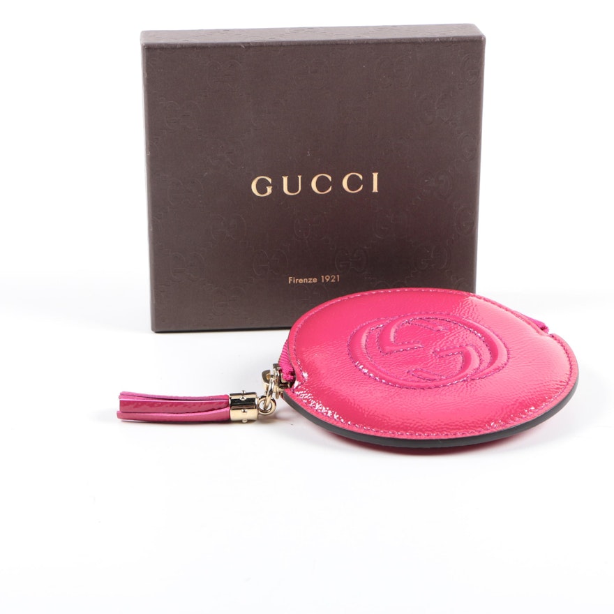 Gucci Soho Patent Leather Coin Purse