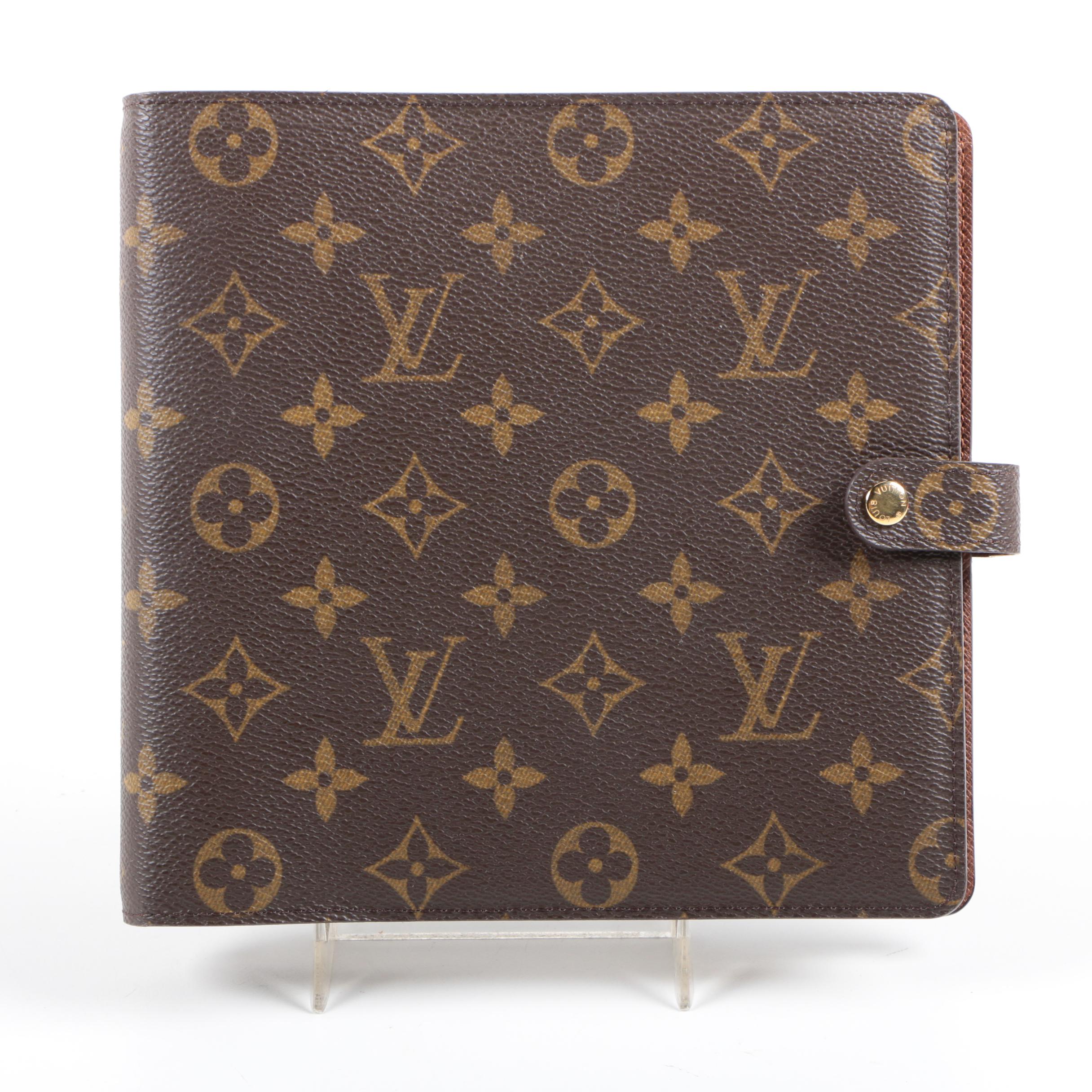 Louis Vuitton Monogram Agenda Scrapbook Organizer