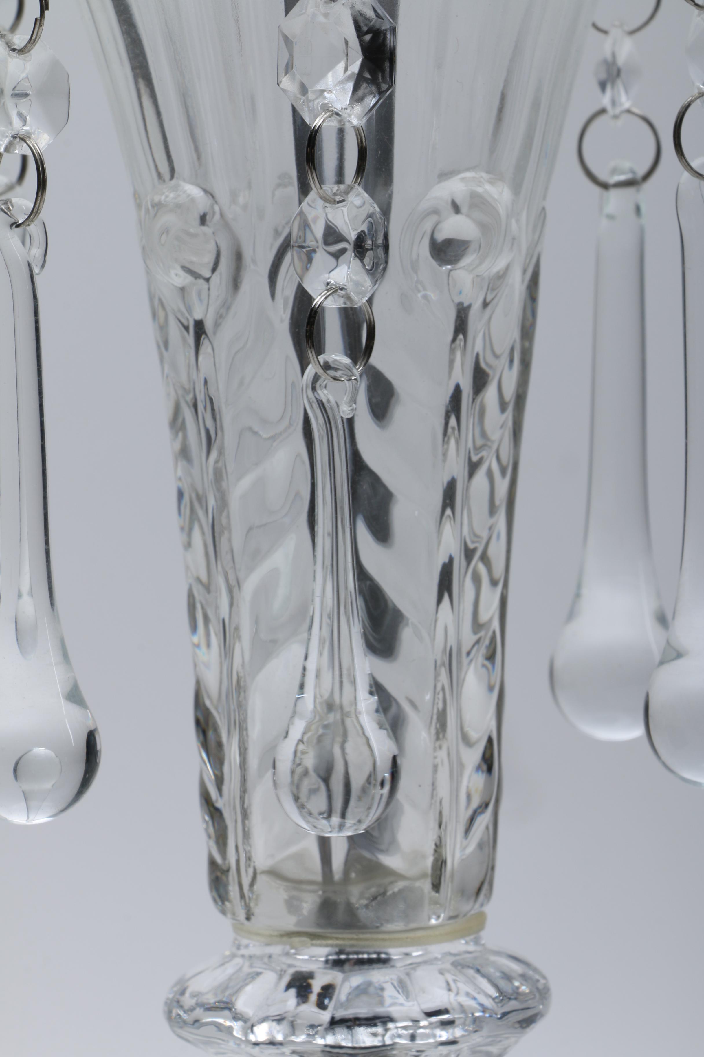 Glass Candlestick Table Lamp