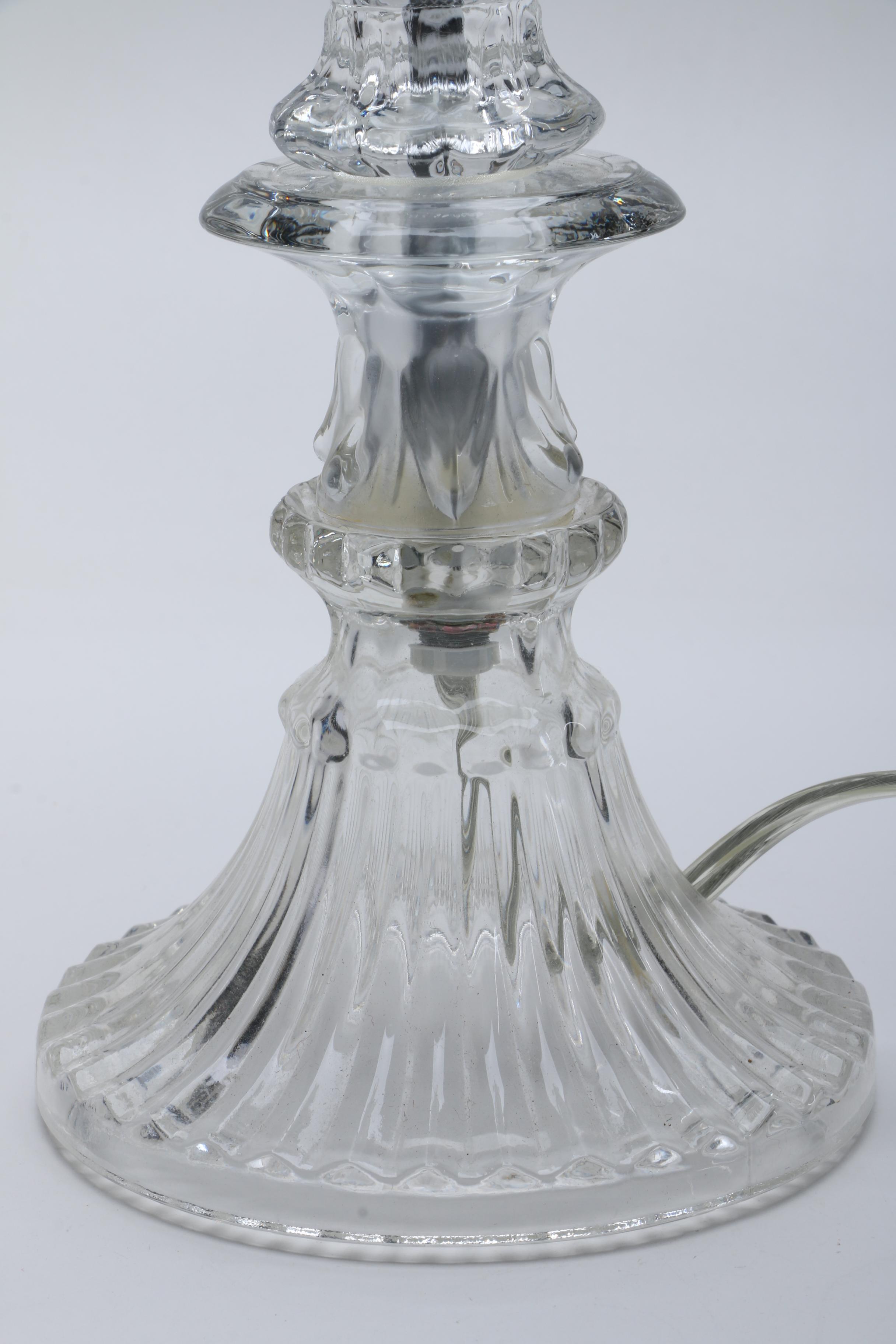 Glass Candlestick Table Lamp