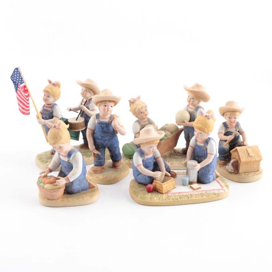 Homco Denim Days Figurines