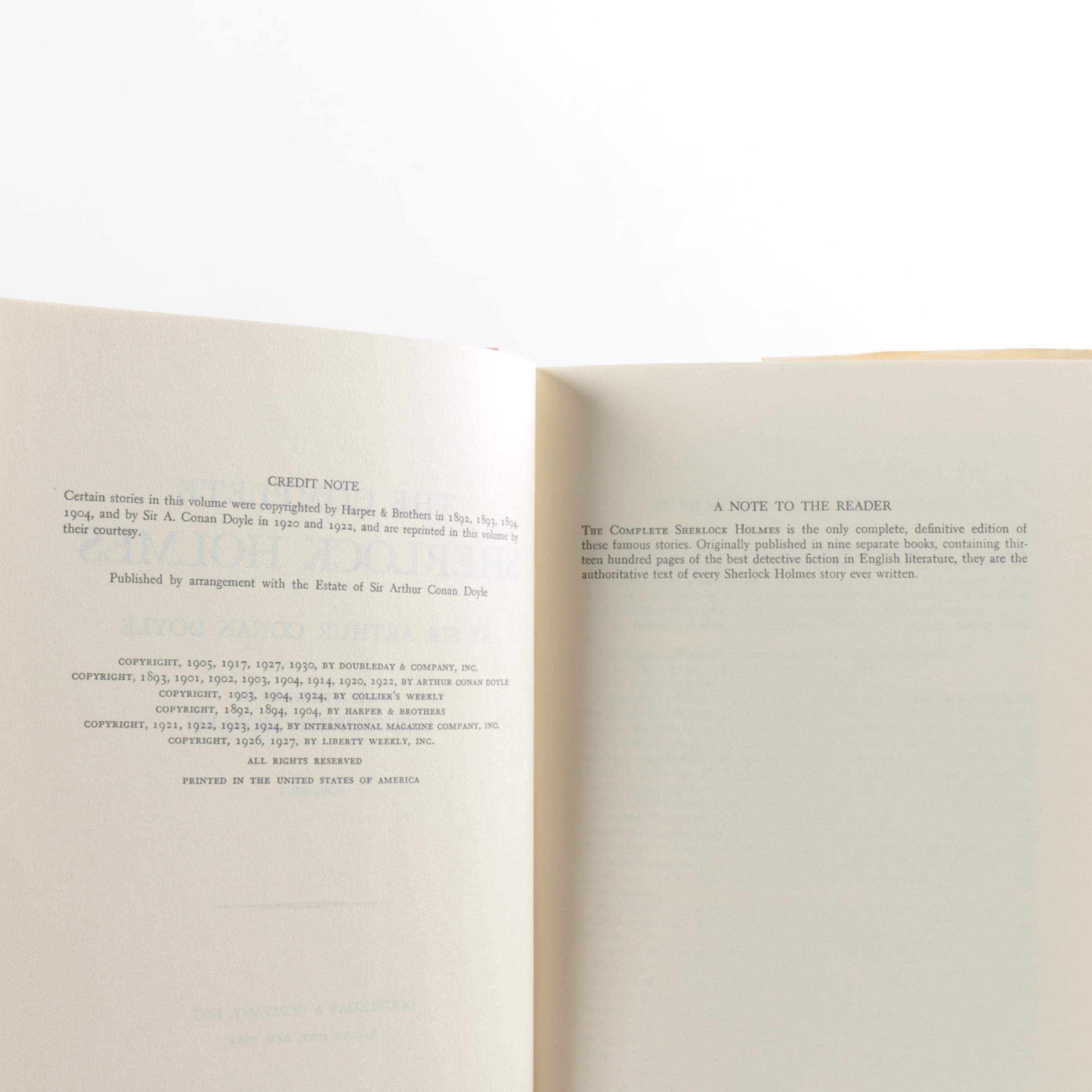 Vintage Books featuring Sherlock Holmes