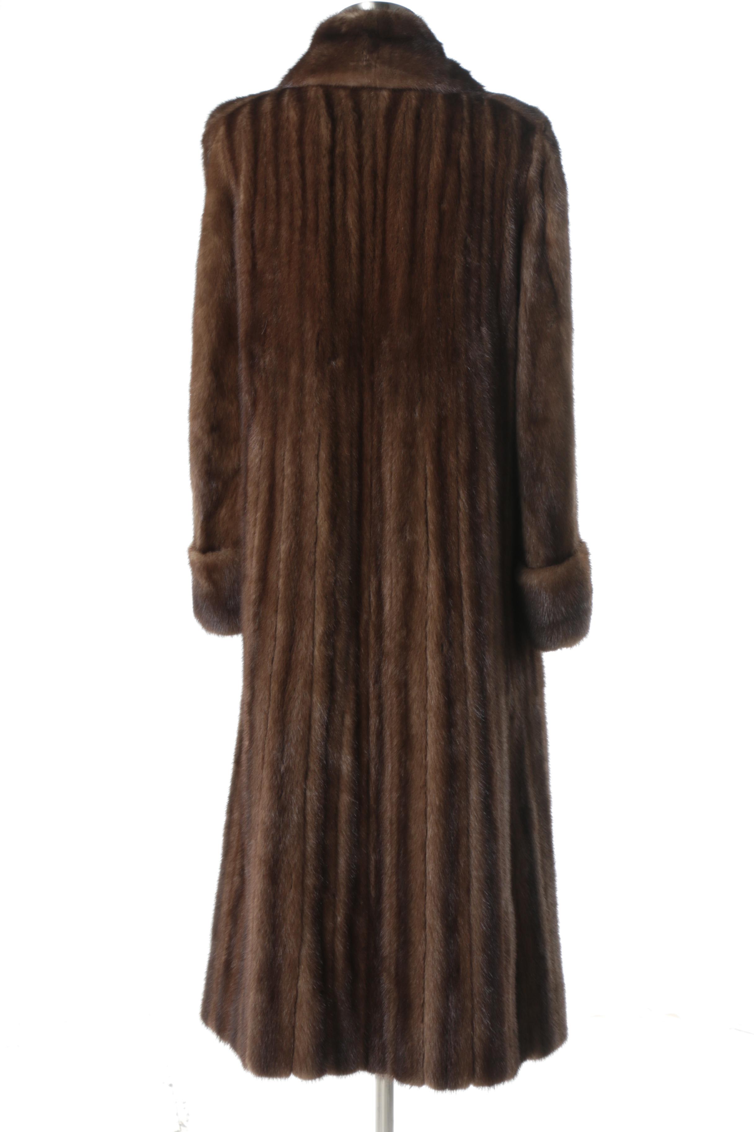 Circa 1960s Christian Dior Mink Fur Coat