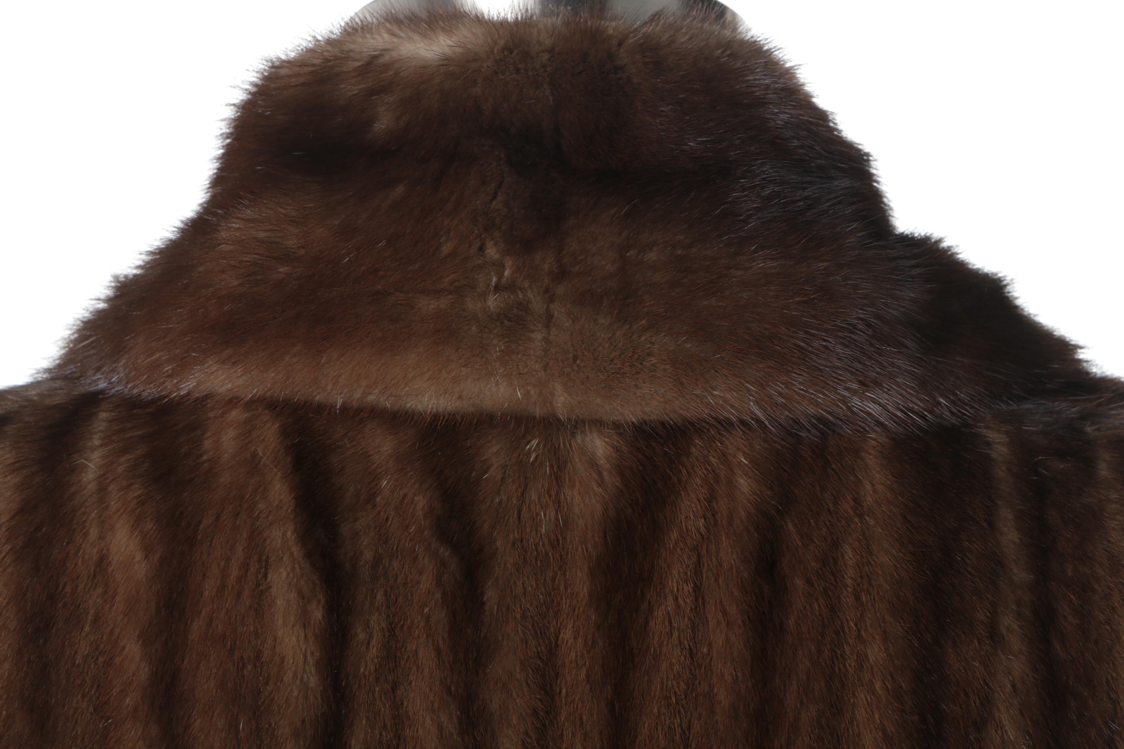 Circa 1960s Christian Dior Mink Fur Coat