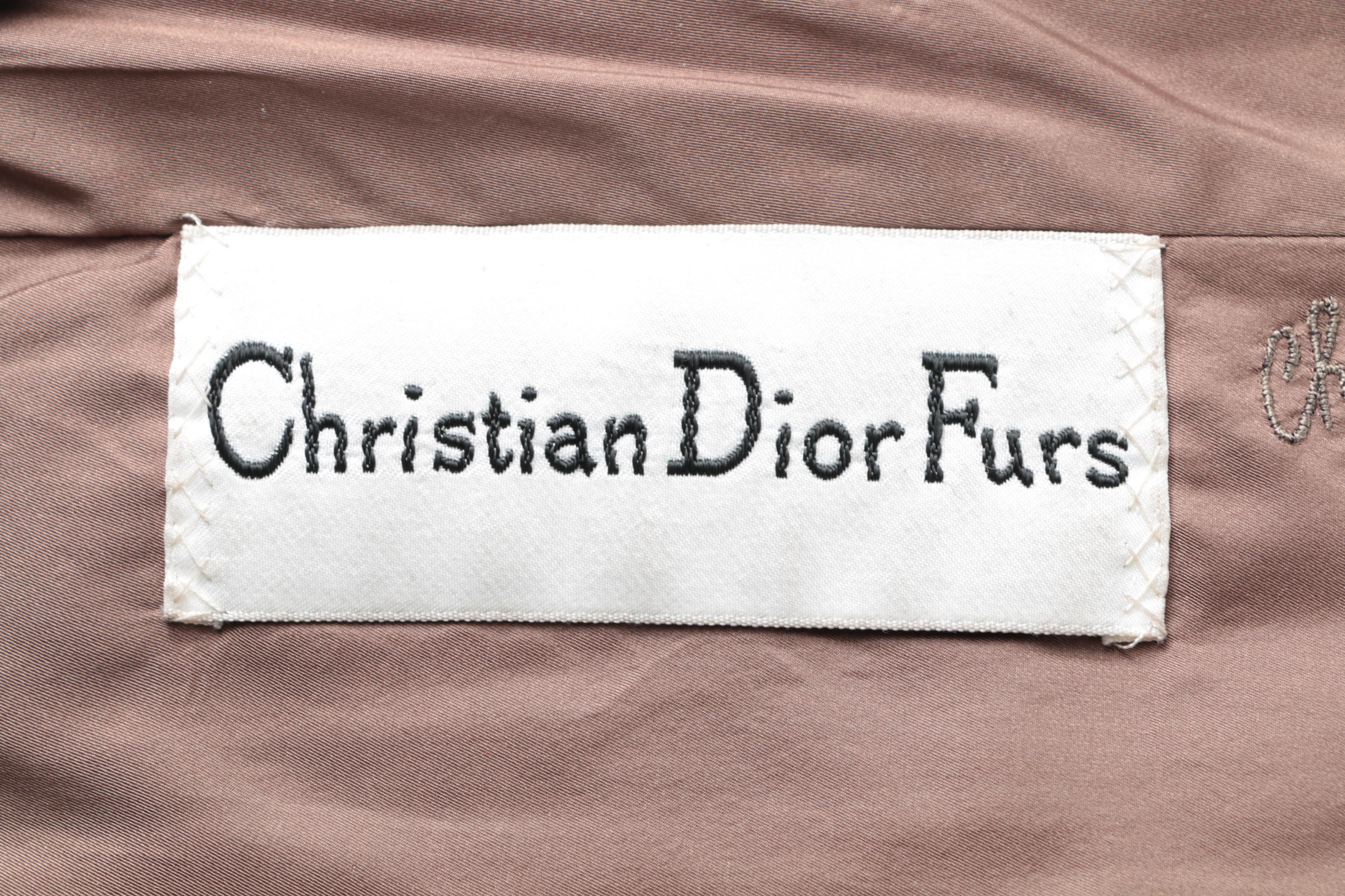 Circa 1960s Christian Dior Mink Fur Coat