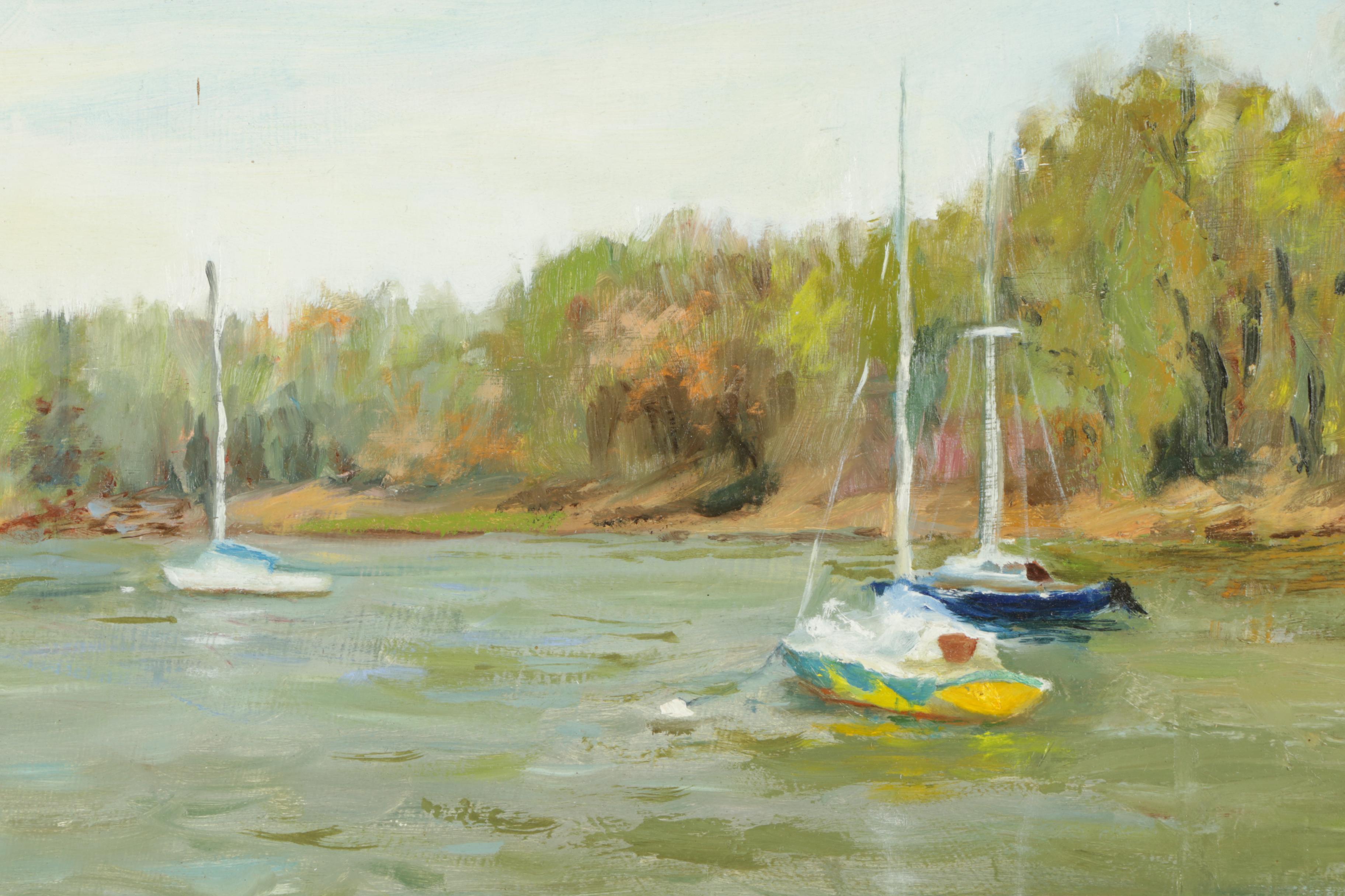 Michele Reday Cook Oil Painting "Peaceful Harbor"