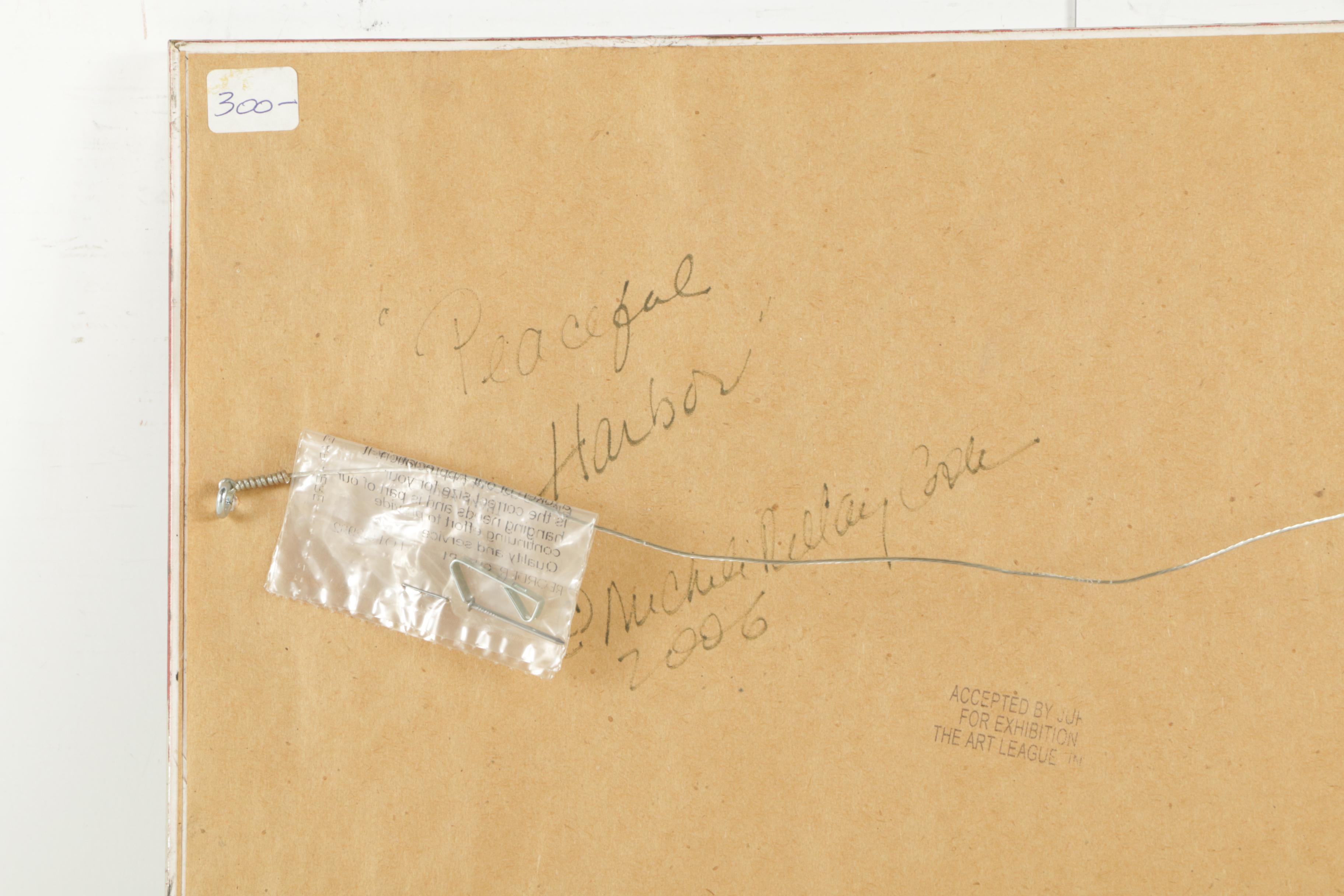 Michele Reday Cook Oil Painting "Peaceful Harbor"