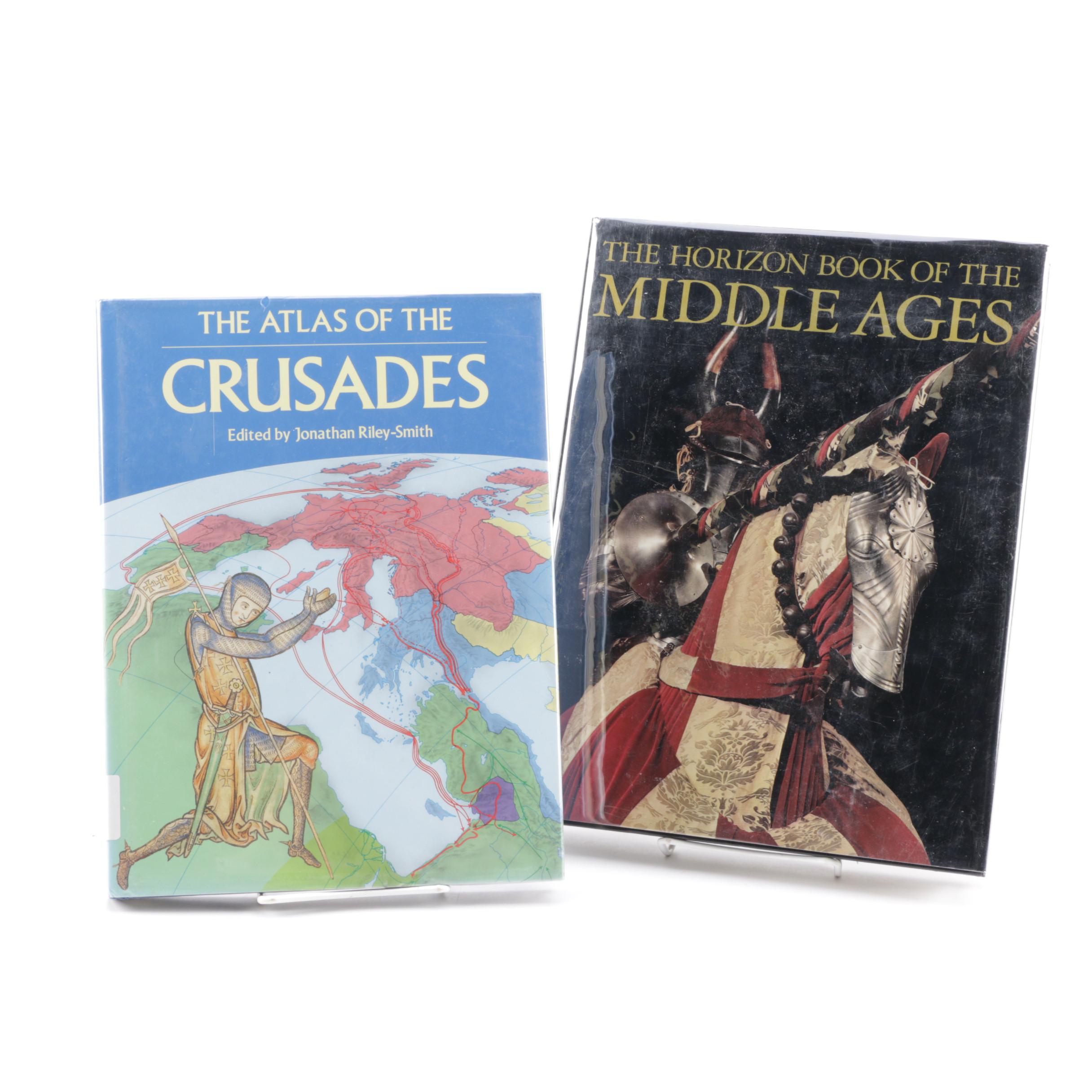 1991 "The Atlas of the Crusades" and 1984 "The Horizon Book of the Middles Ages"