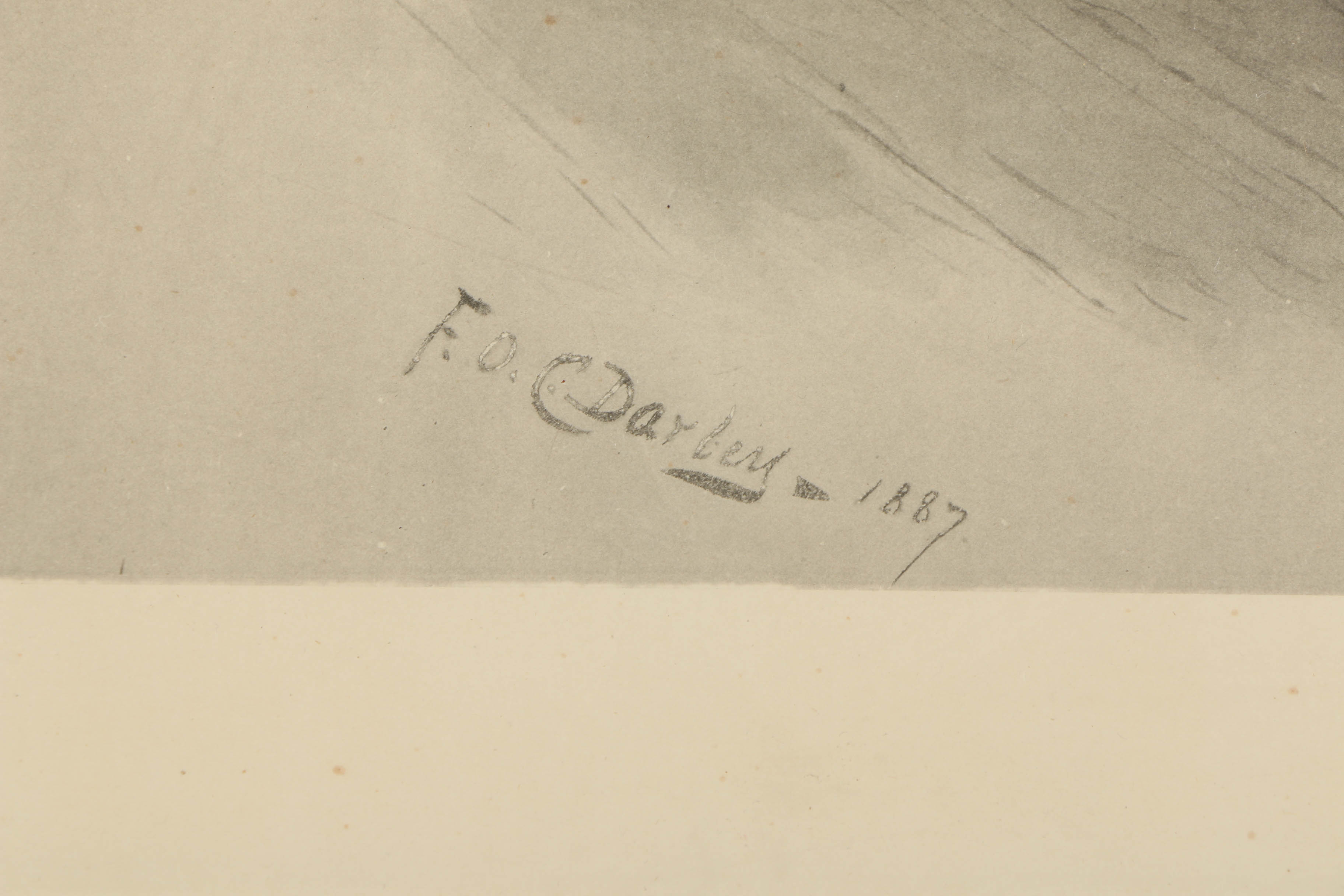 1888 Felix Octavious Carr Darley Photogravure "Oliver Twist and Fagan"