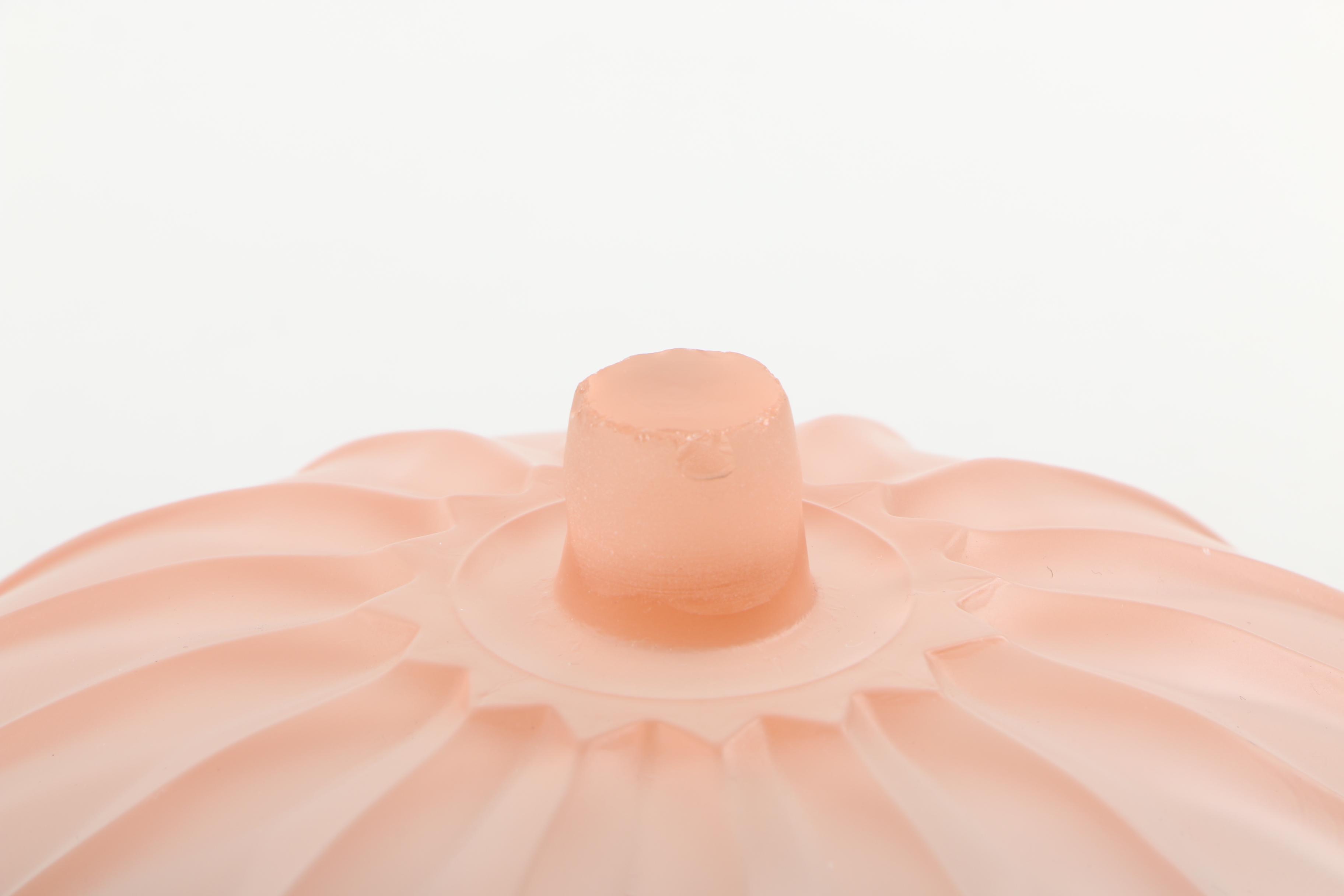 Pink Glass Bowl with Stand After Walther