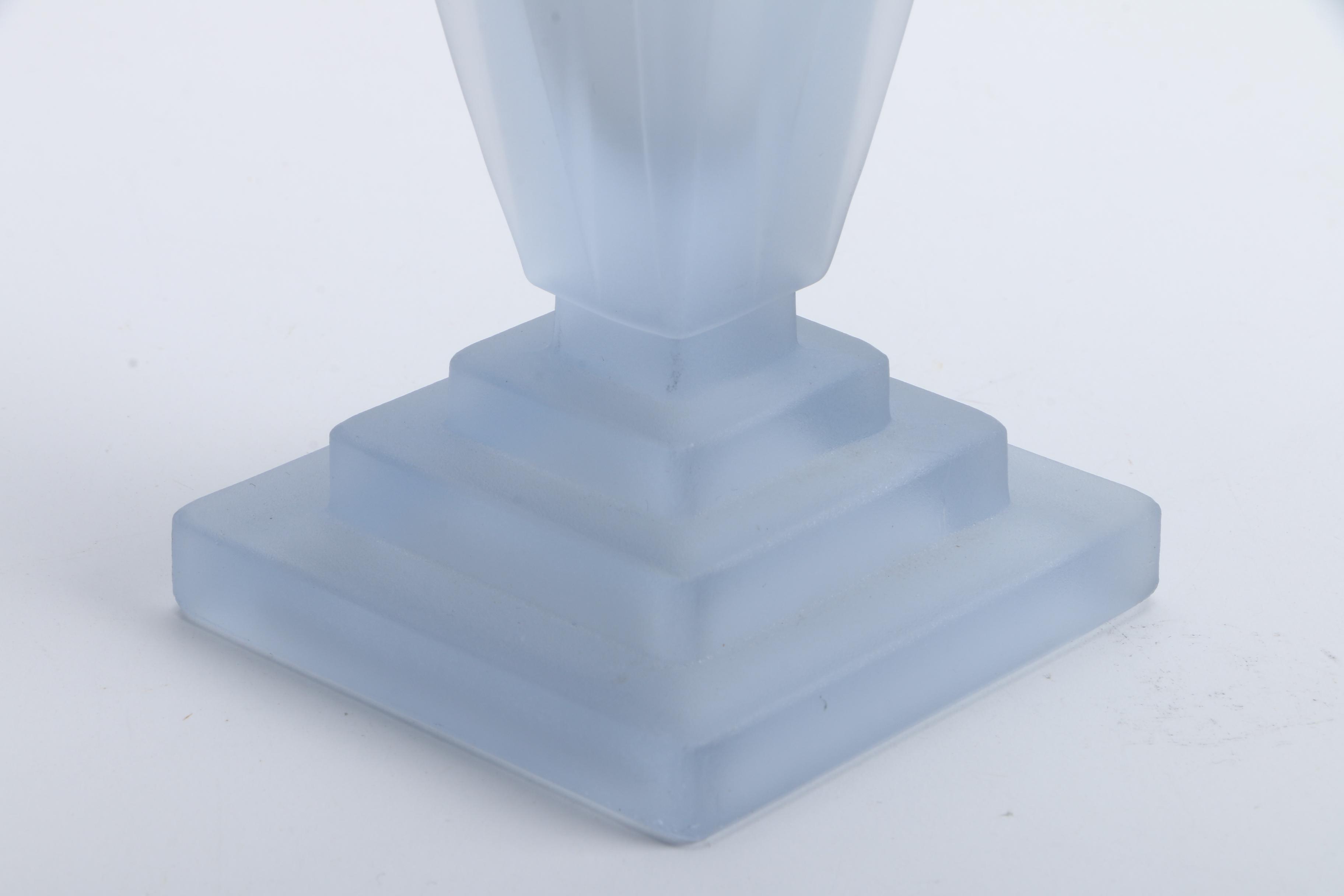 Art Deco Style Opaque Glass Vase