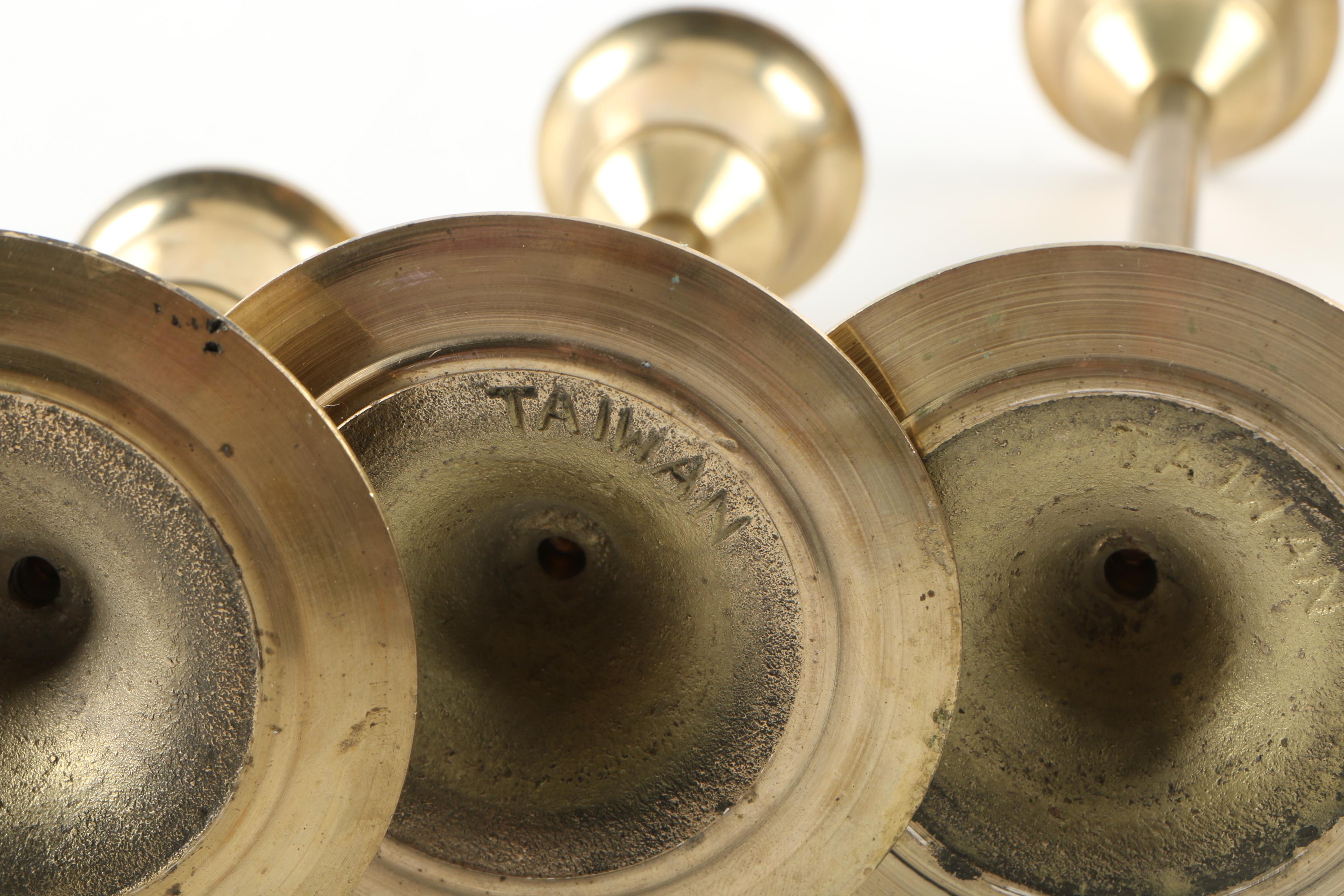 Set of Brass Candlesticks