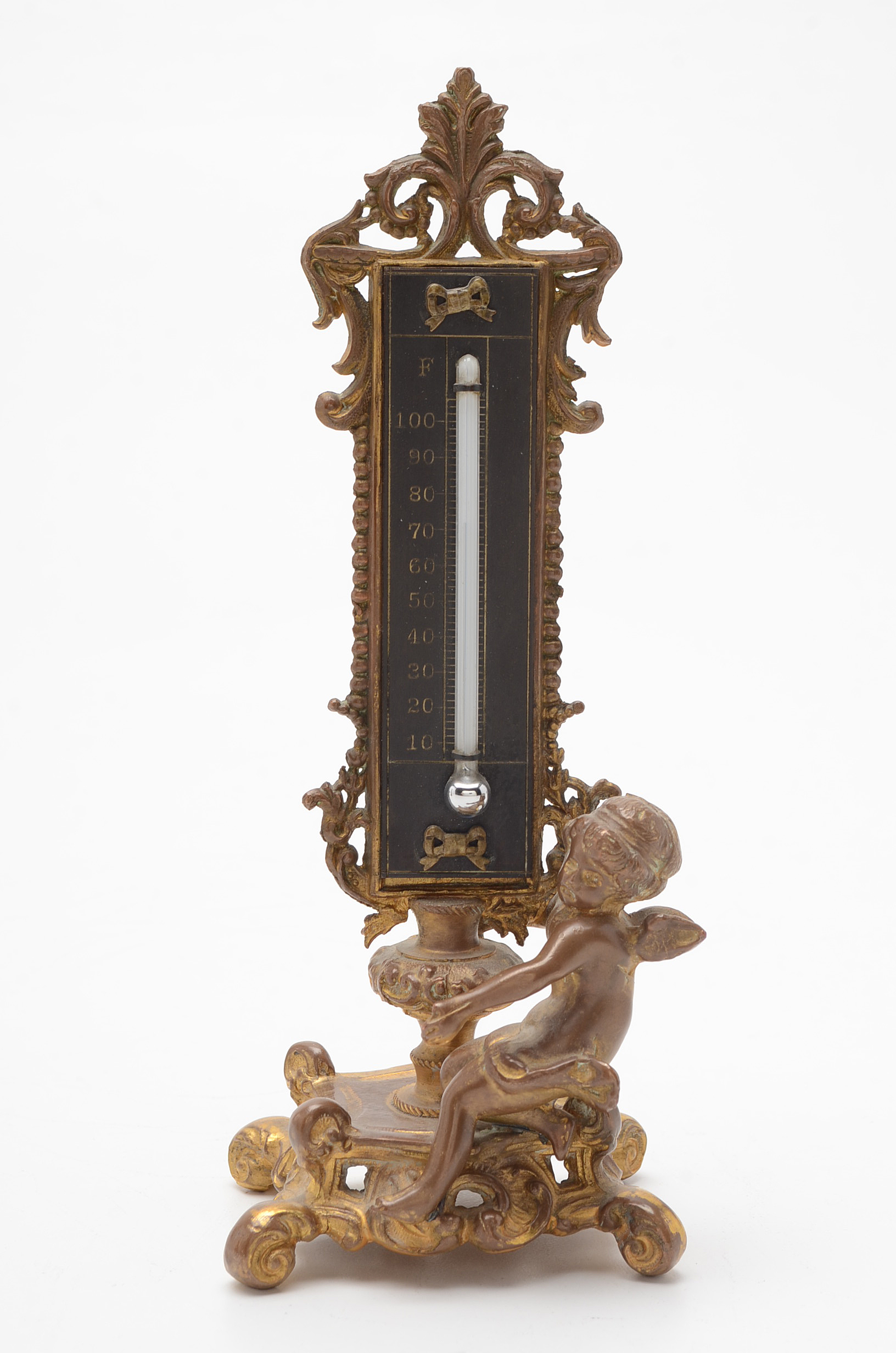 Pair Of French Figural Thermometers