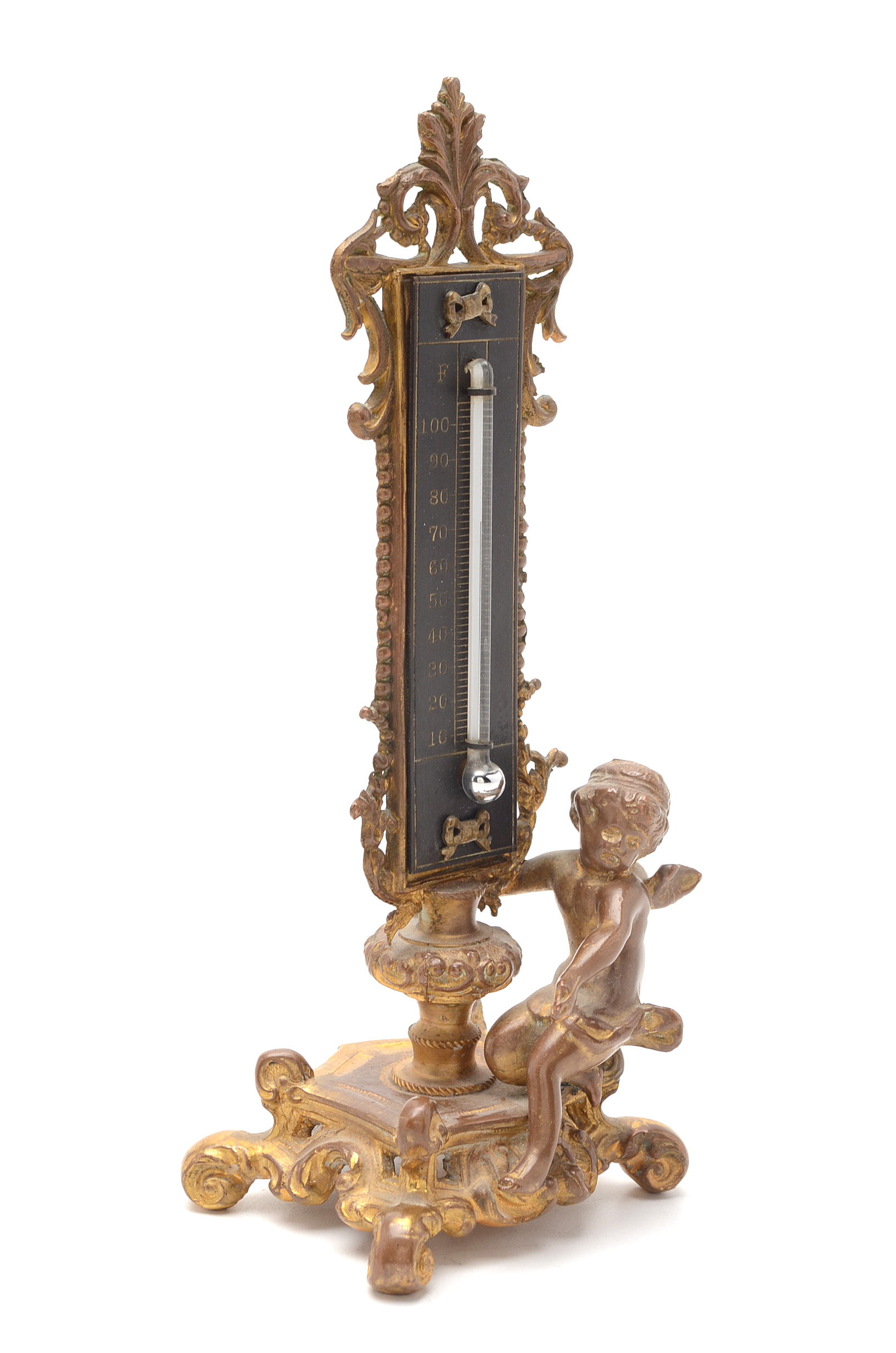 Pair Of French Figural Thermometers