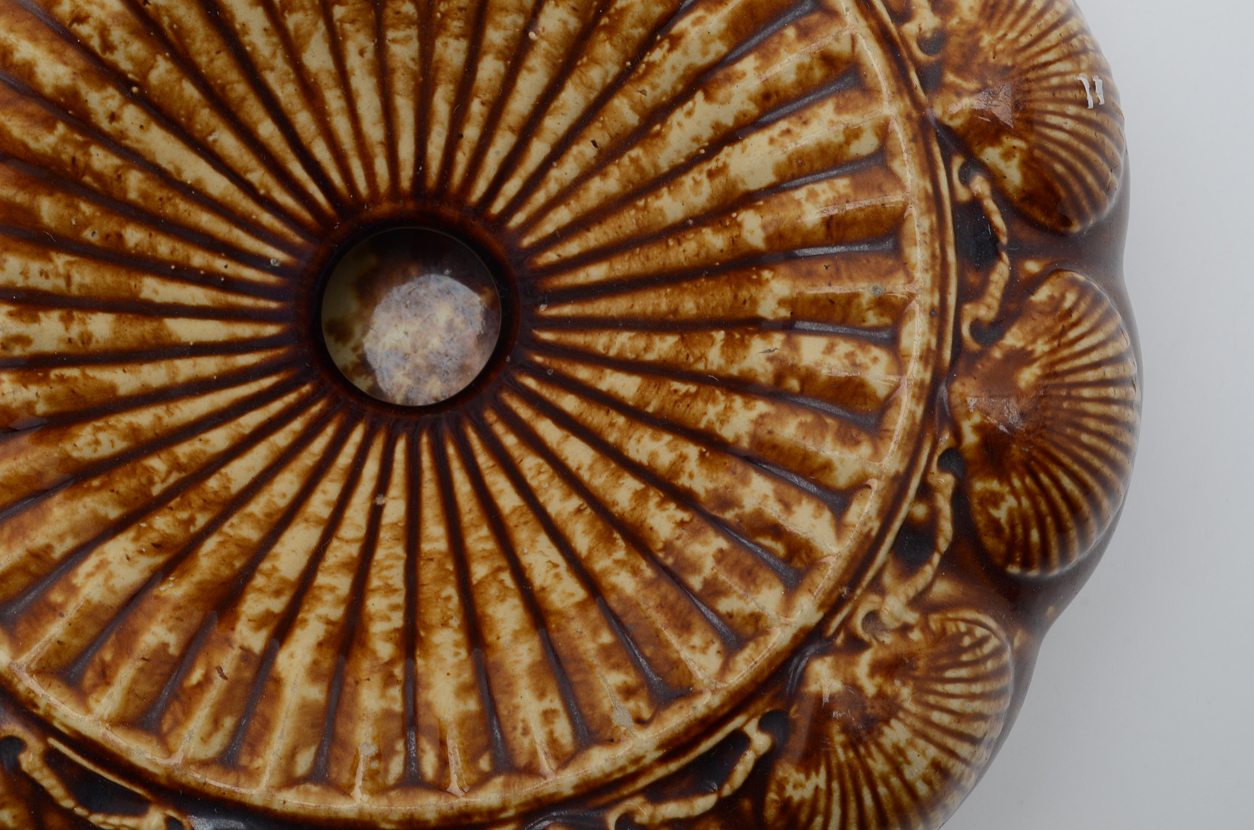 19th-Century Bennington Rockingham Pottery Spittoon