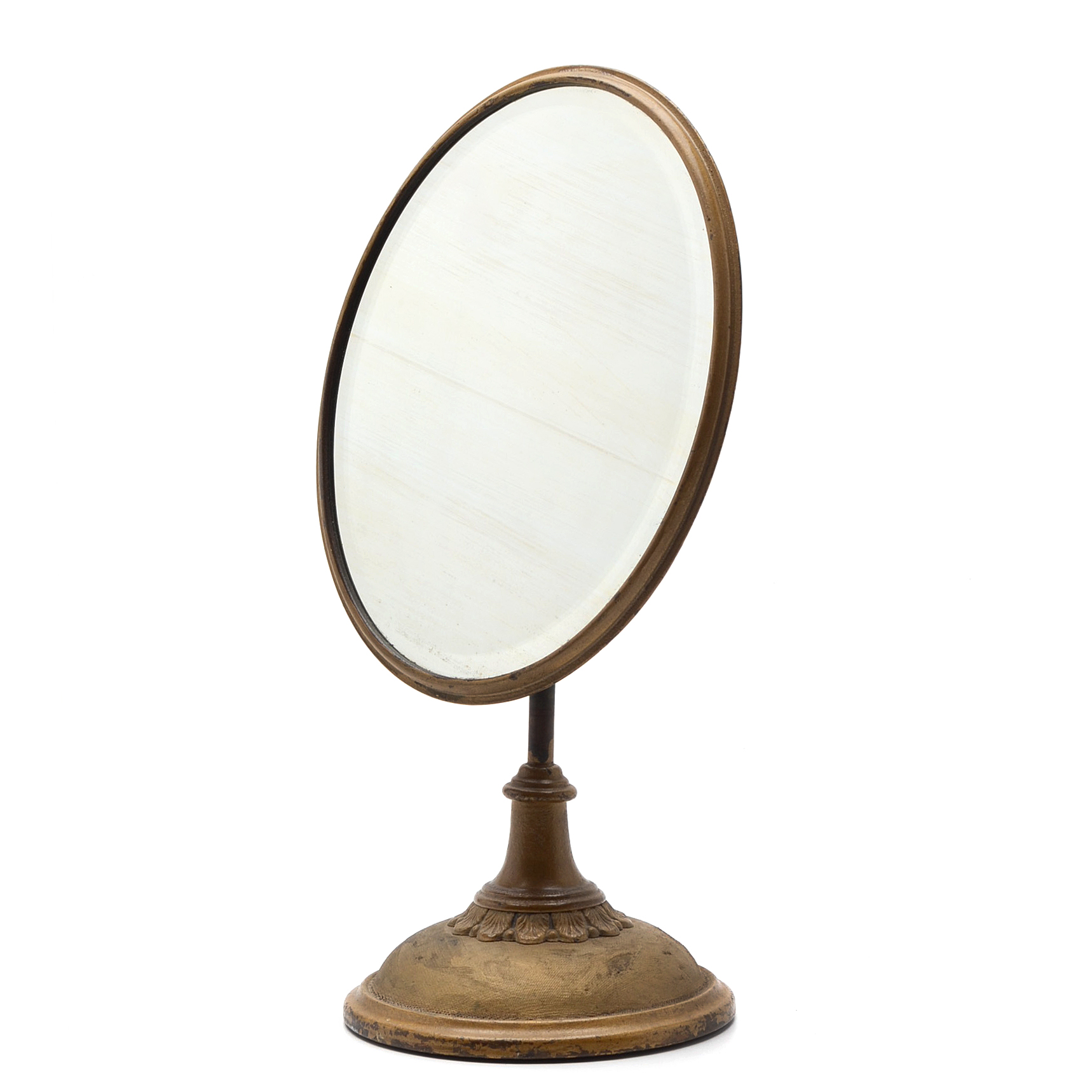 Antique Table Top Bronze Mirror