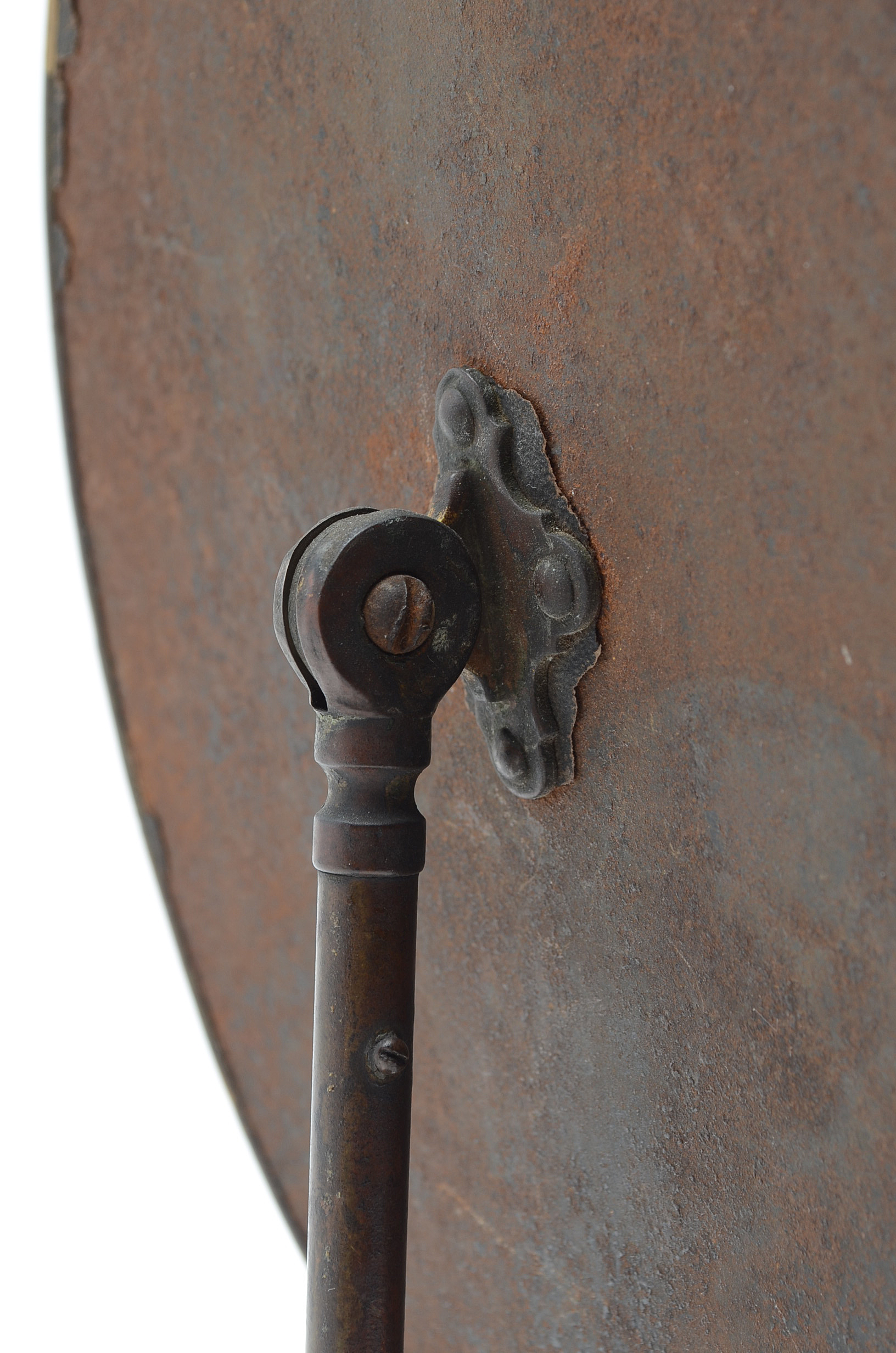 Antique Table Top Bronze Mirror