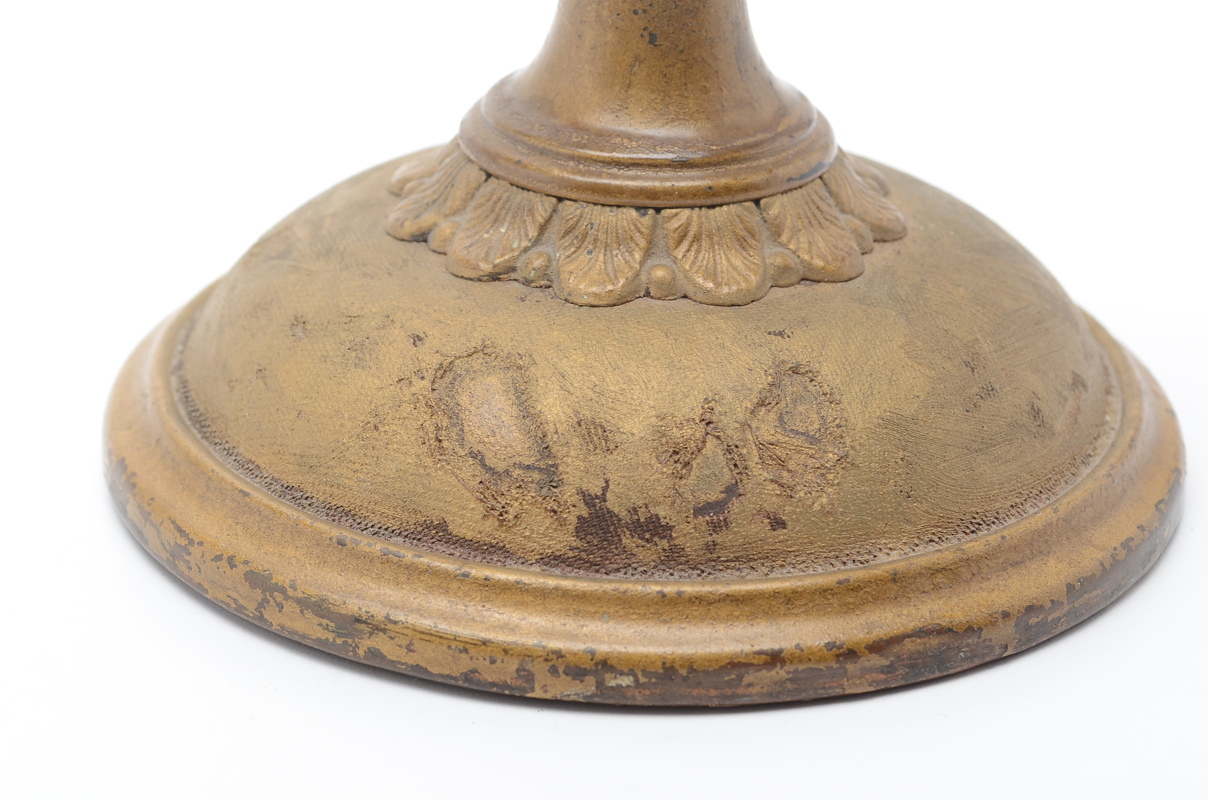 Antique Table Top Bronze Mirror