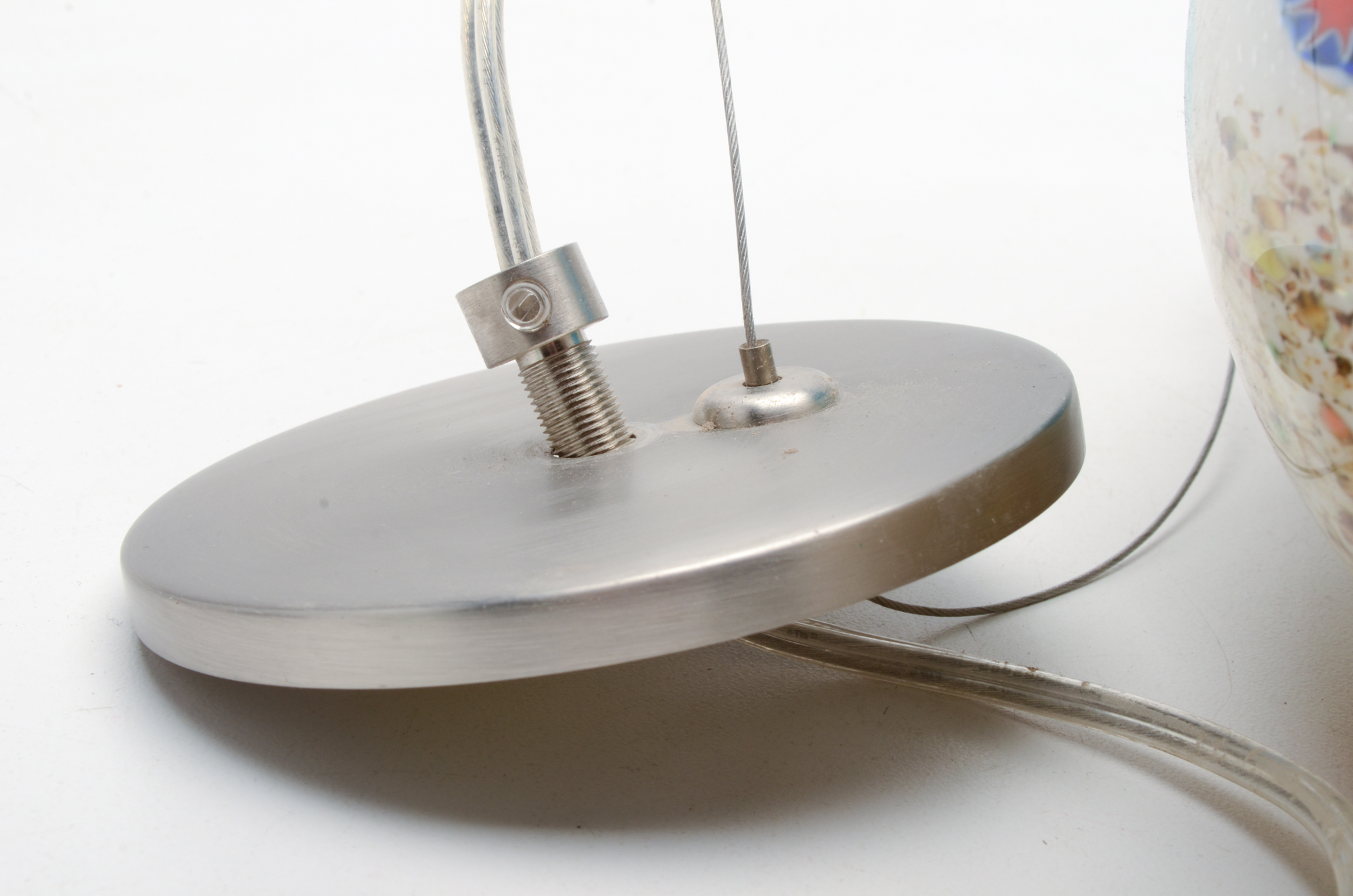 Millefiori Style Blown Glass Pendant Light