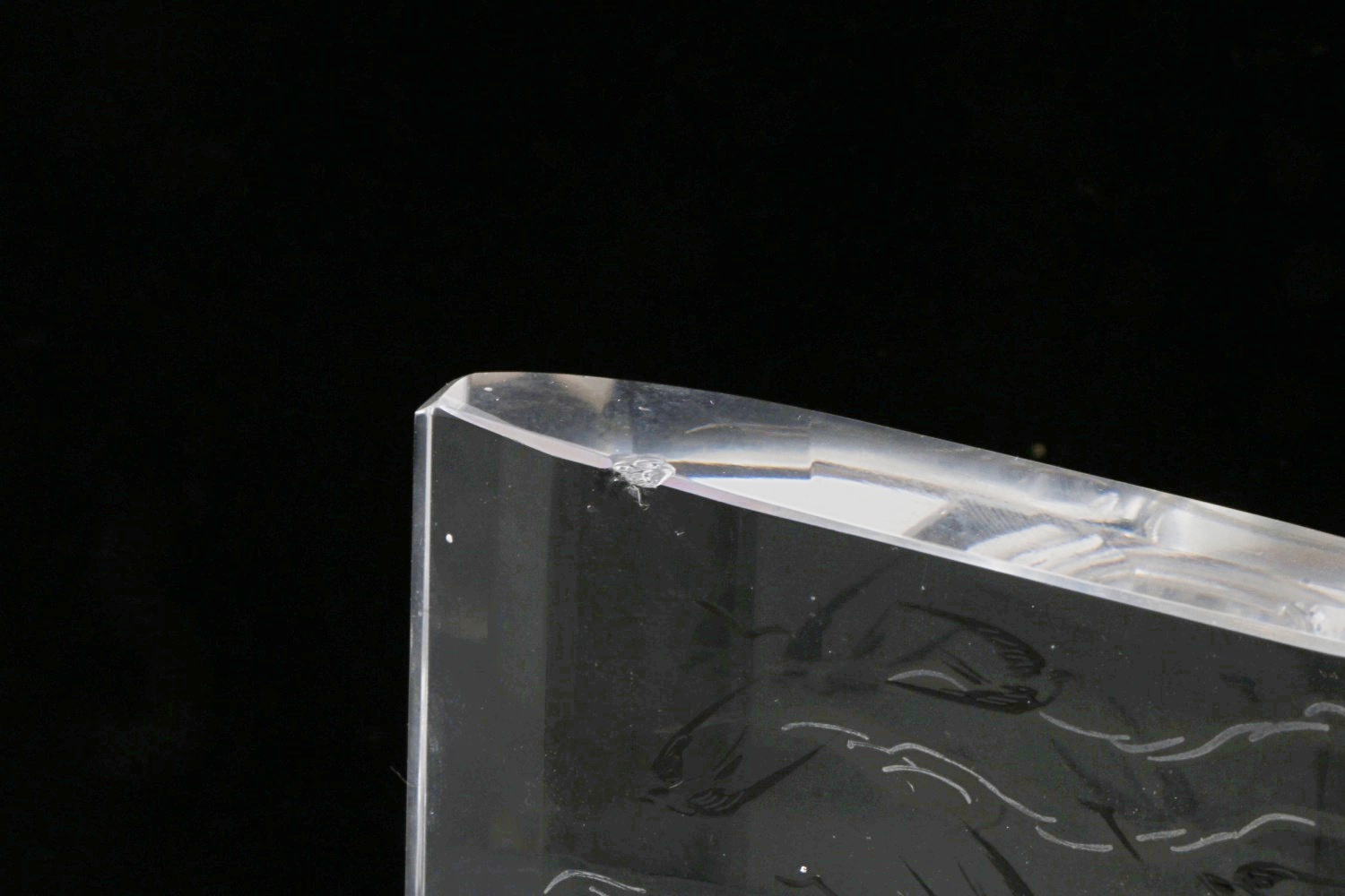 Vintage Hand Painted Glass Decanter and Glasses