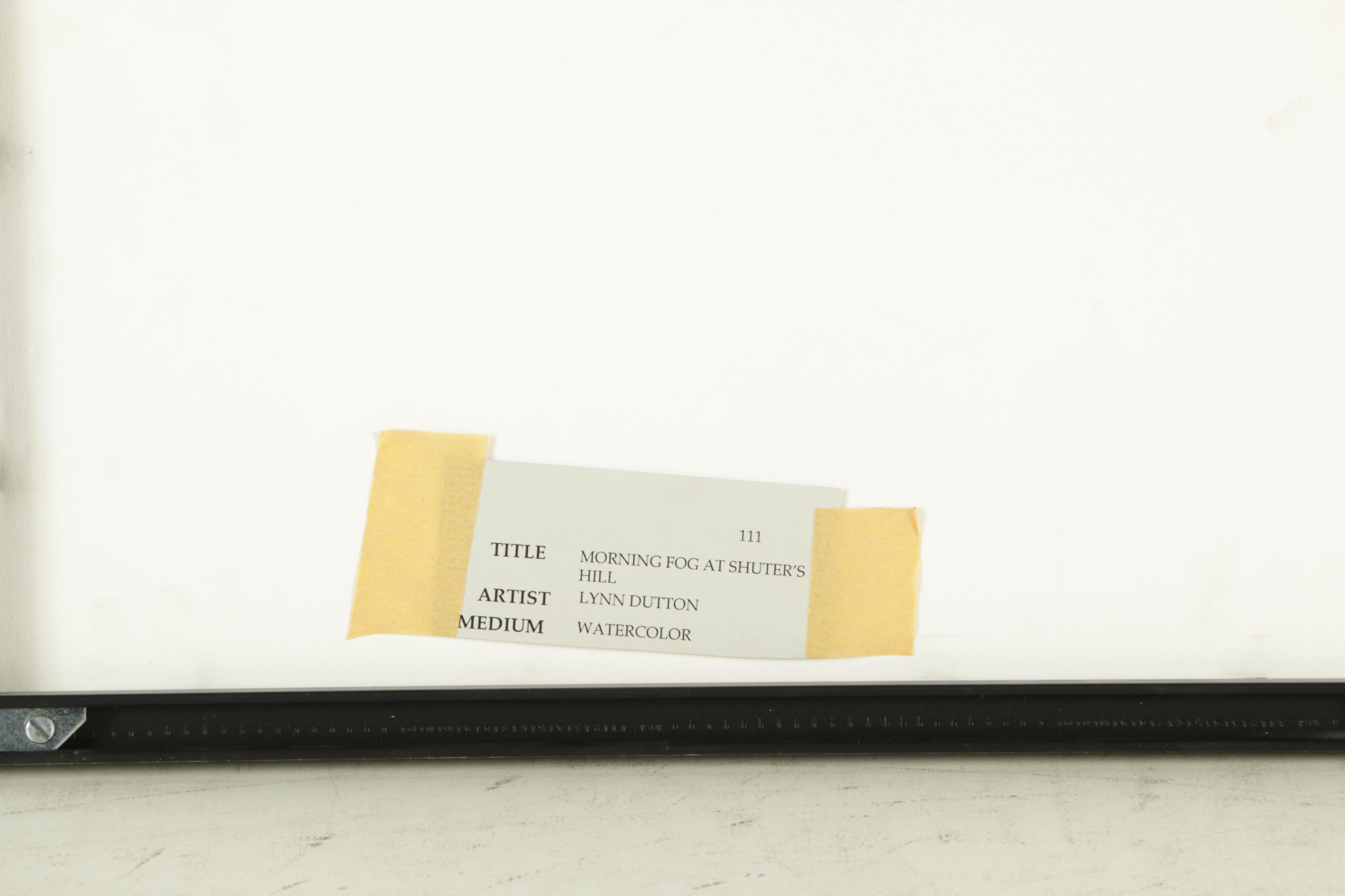 Lynn Dutton Watercolor Painting "Morning Fog at Shuter's Hill"