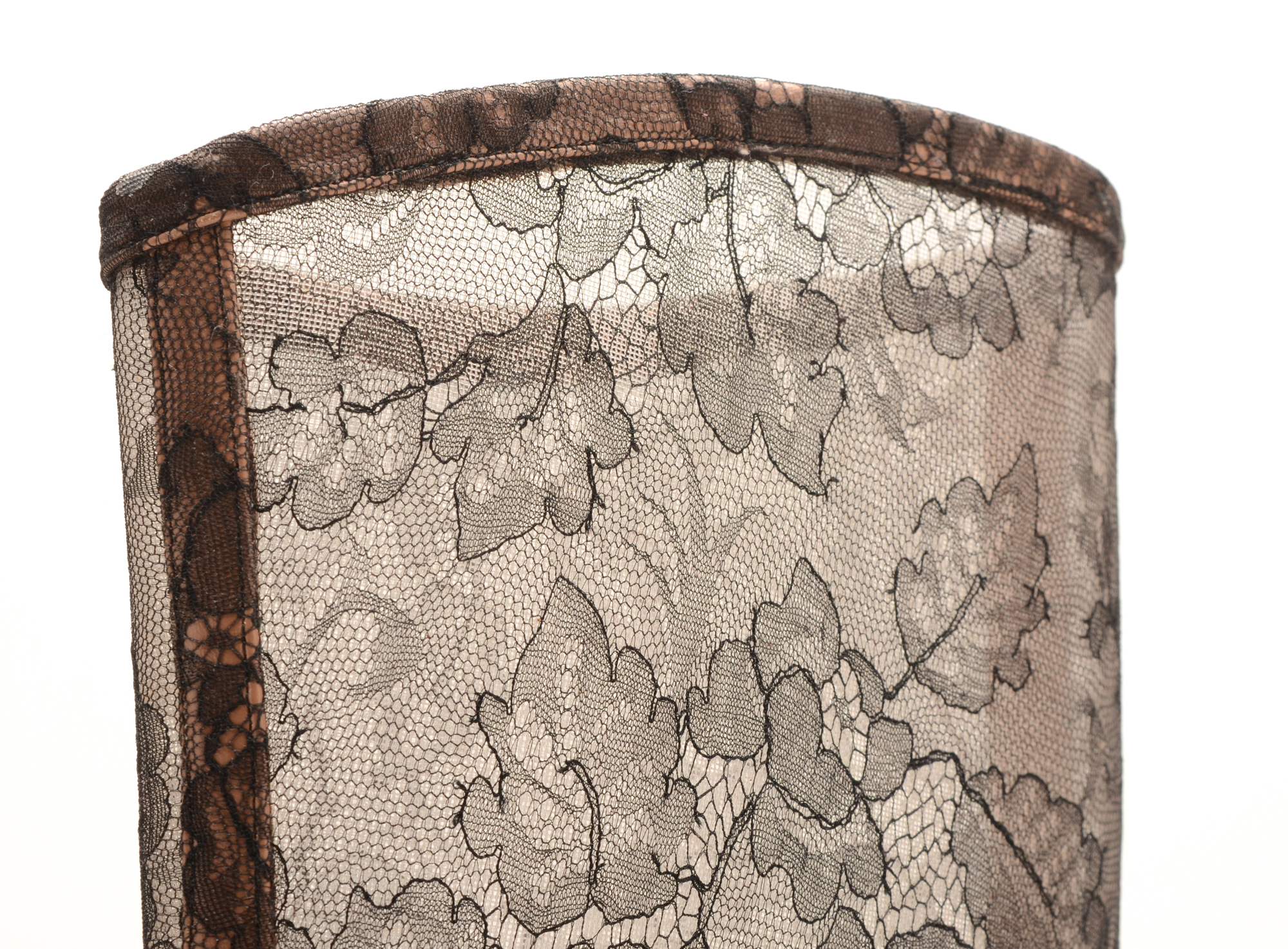 Valentino Brown Lace Knee-High Boots