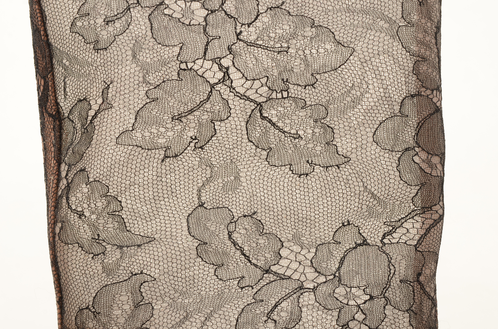 Valentino Brown Lace Knee-High Boots