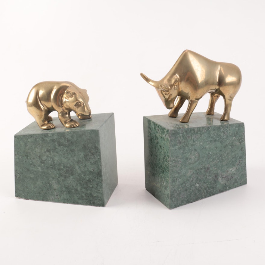 Brass Bookends from Andrea by Sadek