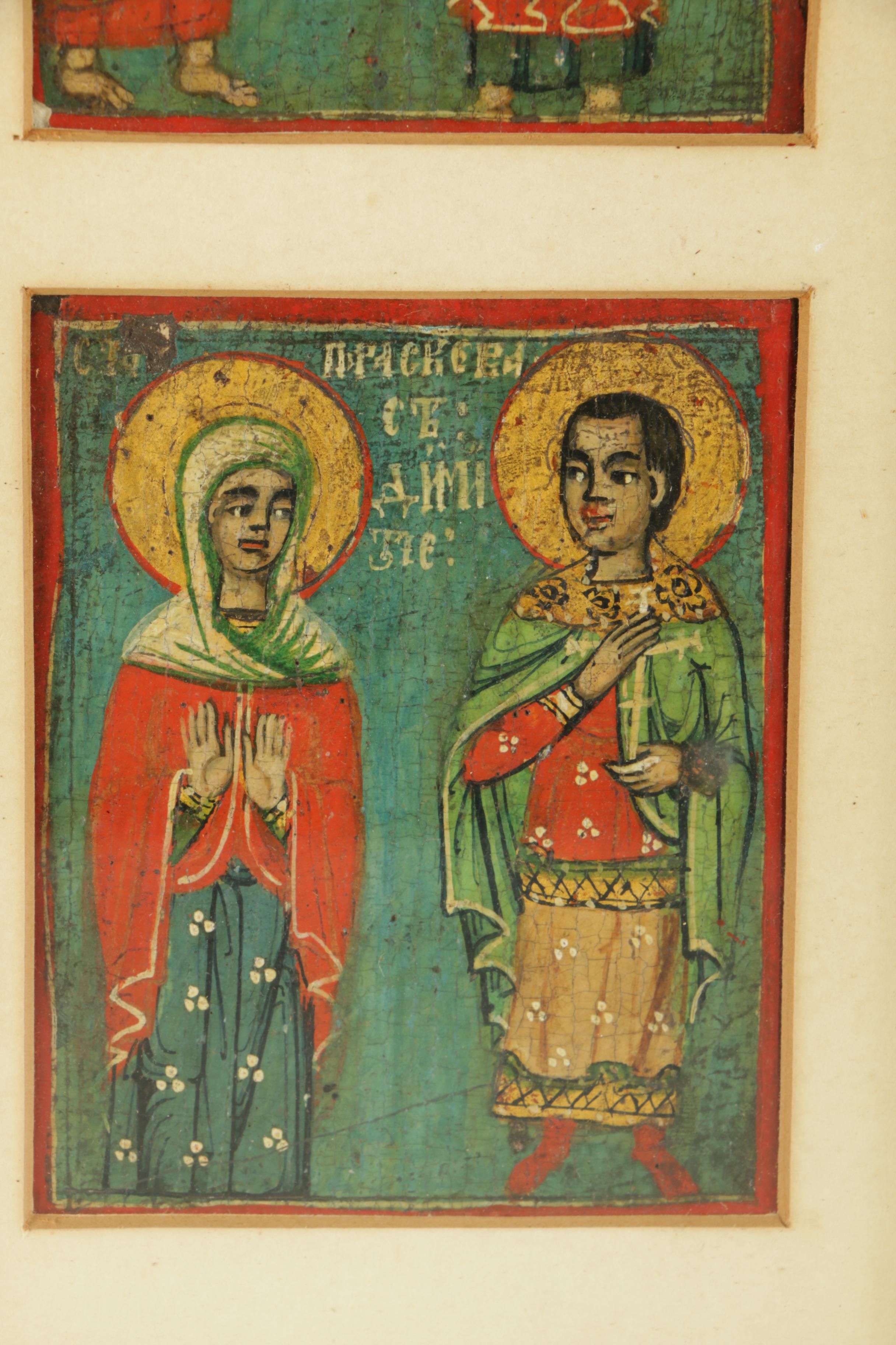 Hand-Painted Russian Icons of Christian Figures