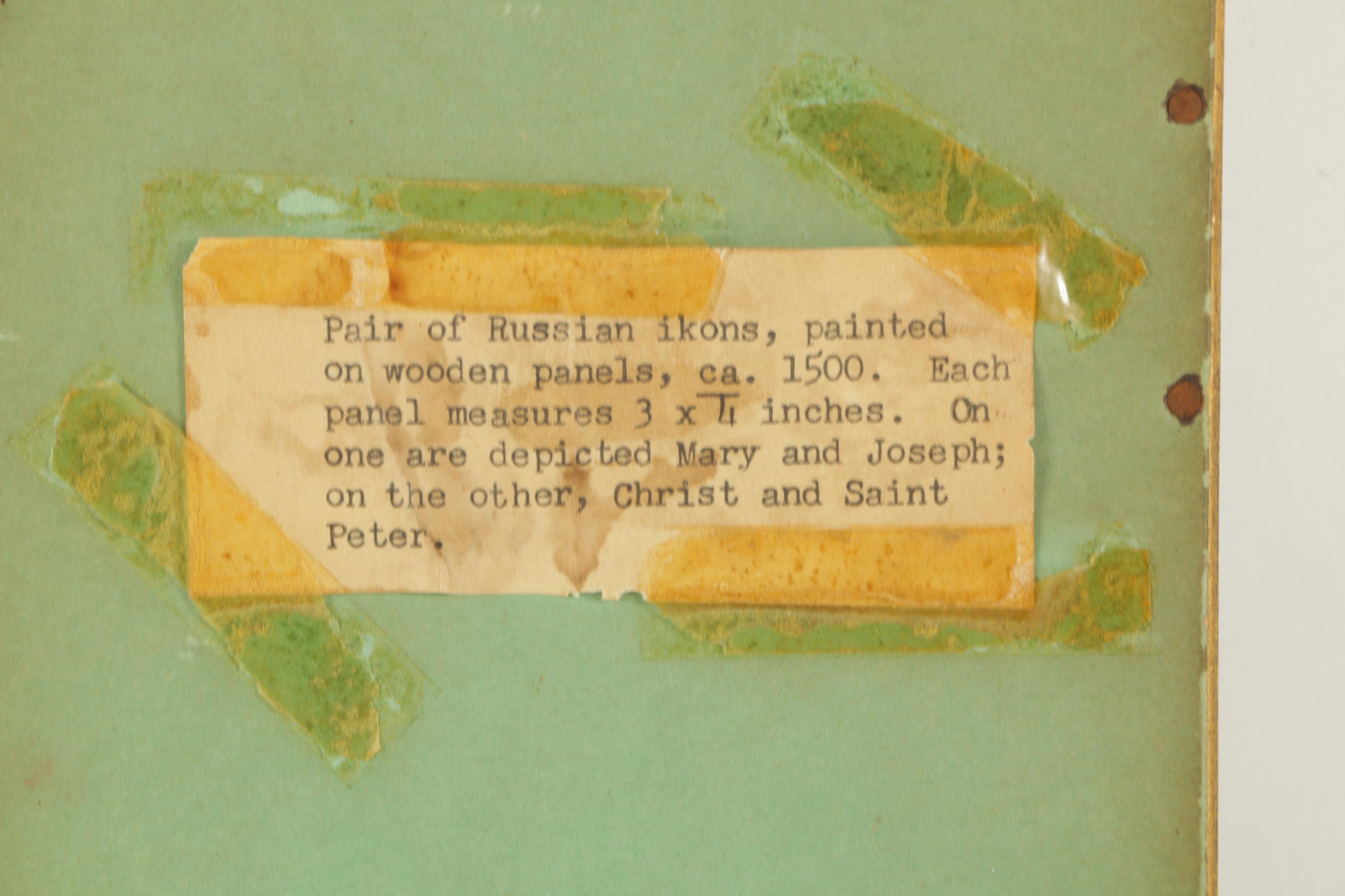 Hand-Painted Russian Icons of Christian Figures