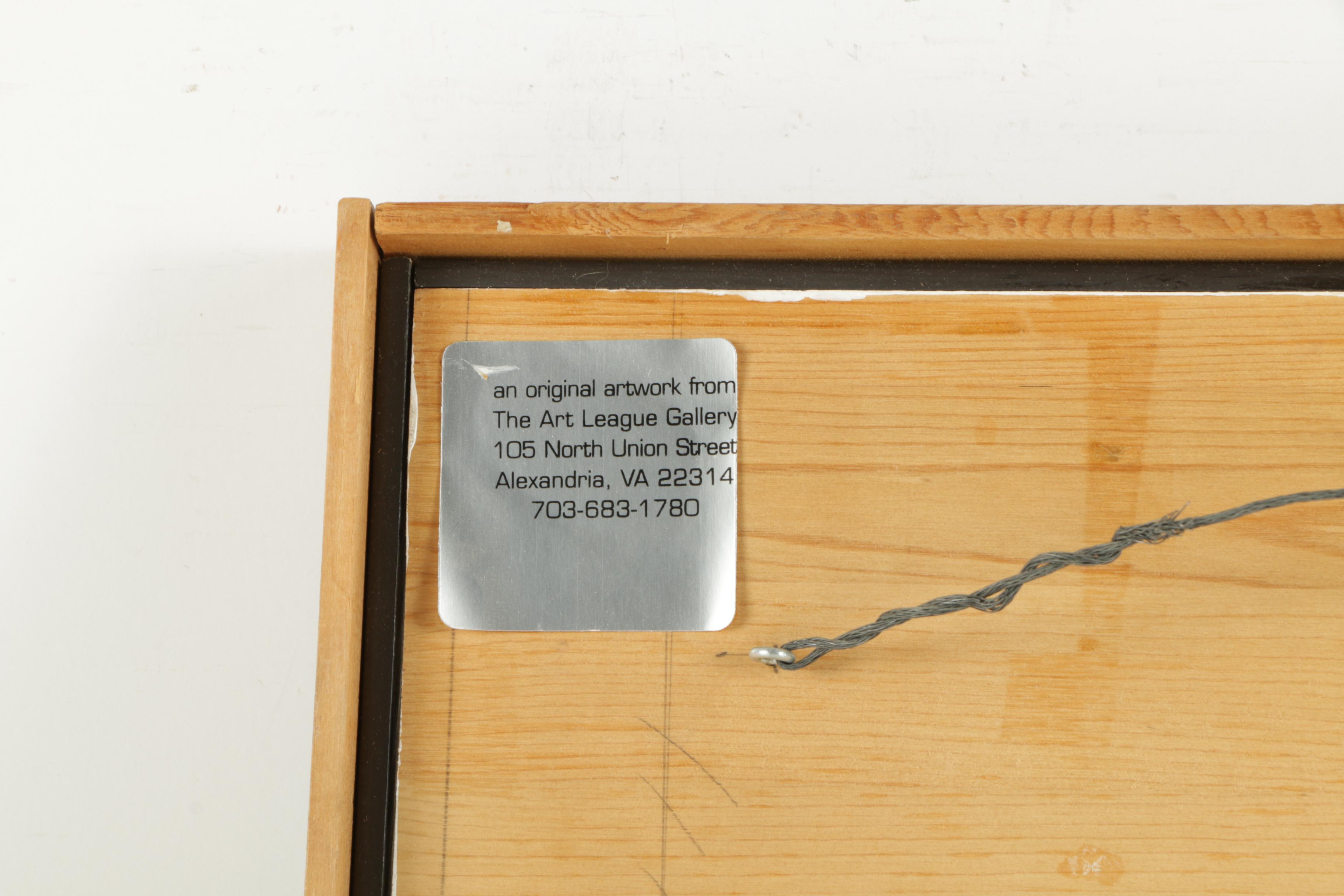 O. Tyborski Oil Painting on Board "On The Road Again"