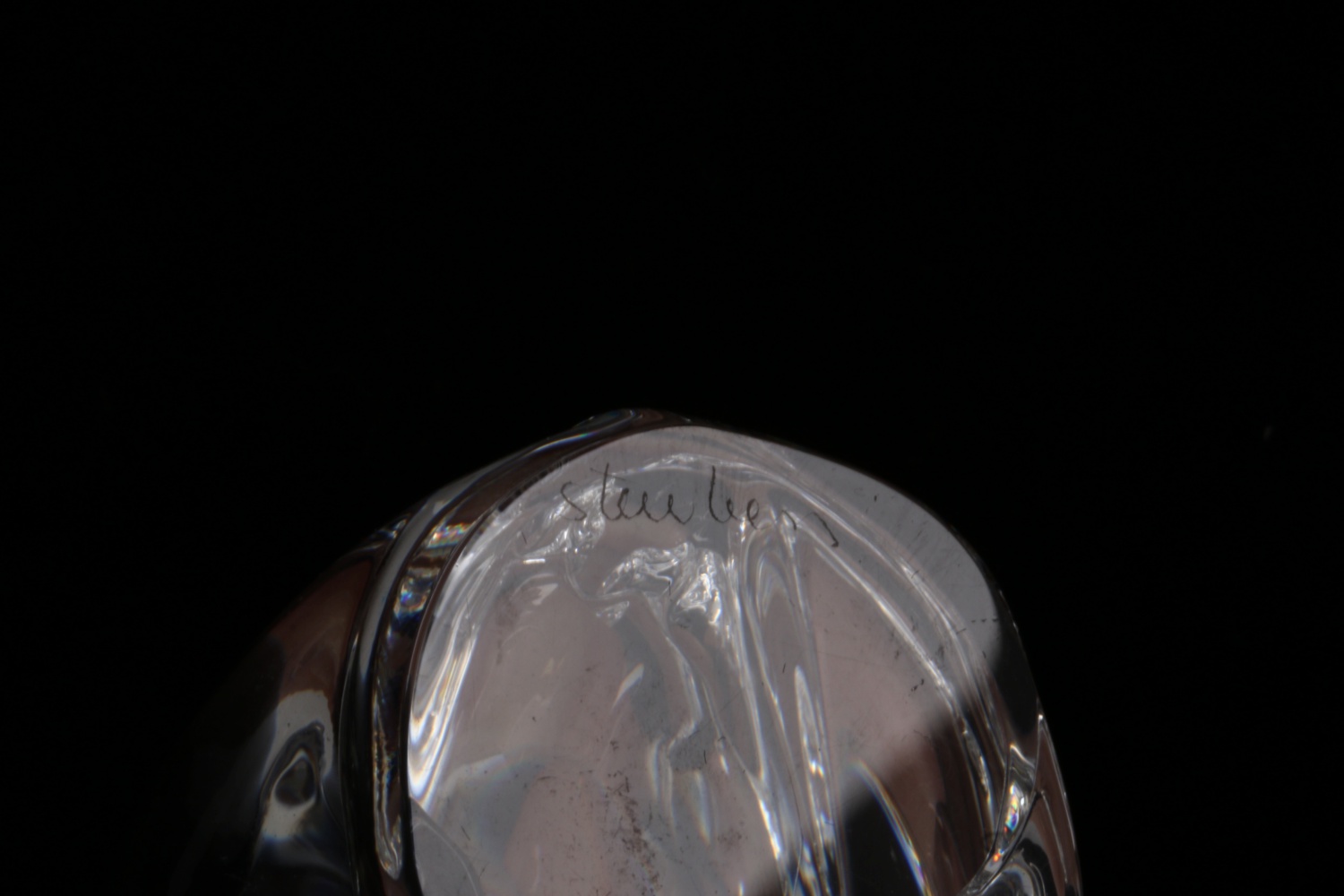 Steuben Glass Lion and Dog Figurines