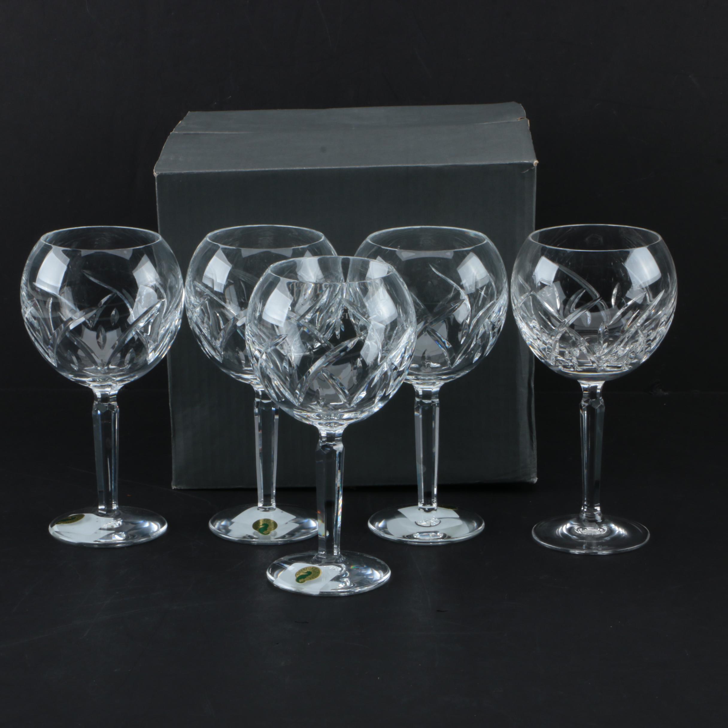 Waterford  Crystal "Lucerne" Balloon Wine Glasses