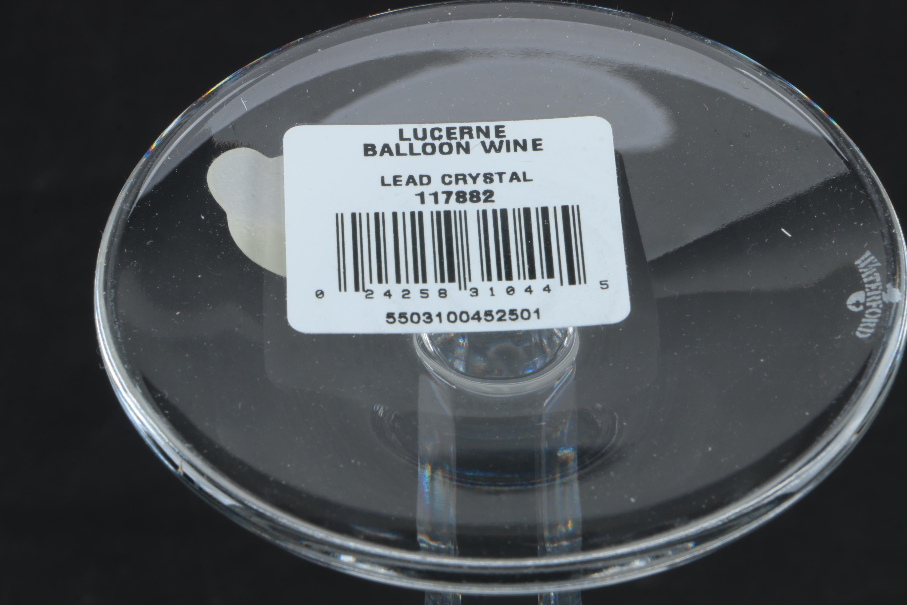 Waterford  Crystal "Lucerne" Balloon Wine Glasses