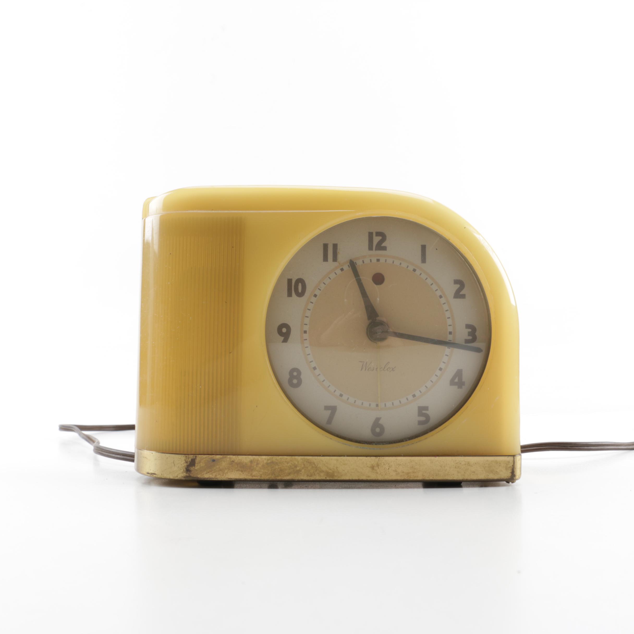 Mid Century Modern "Moonbeam" Alarm Clock by Westclox