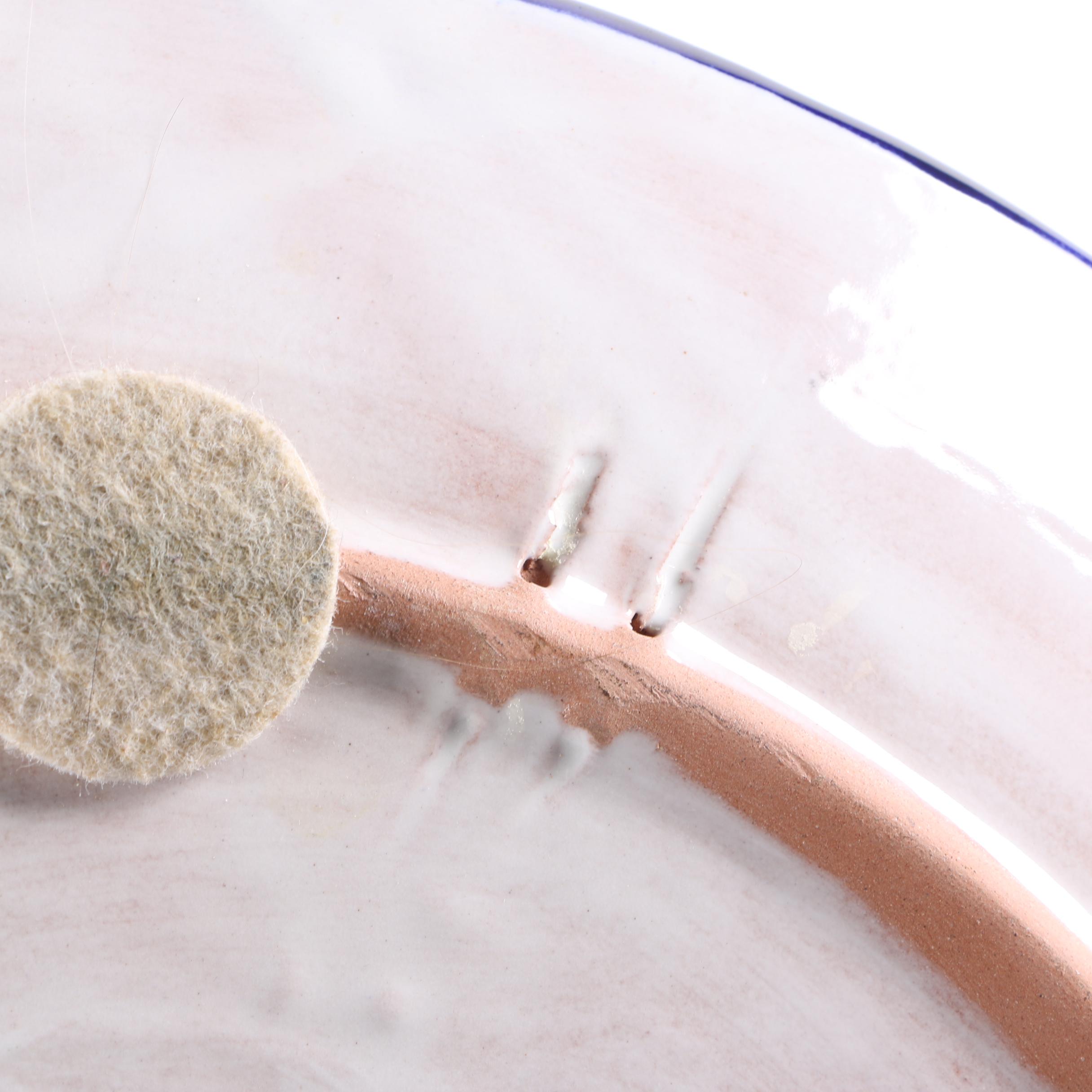 Mexican Stoneware Mana Pottery Floral Platter