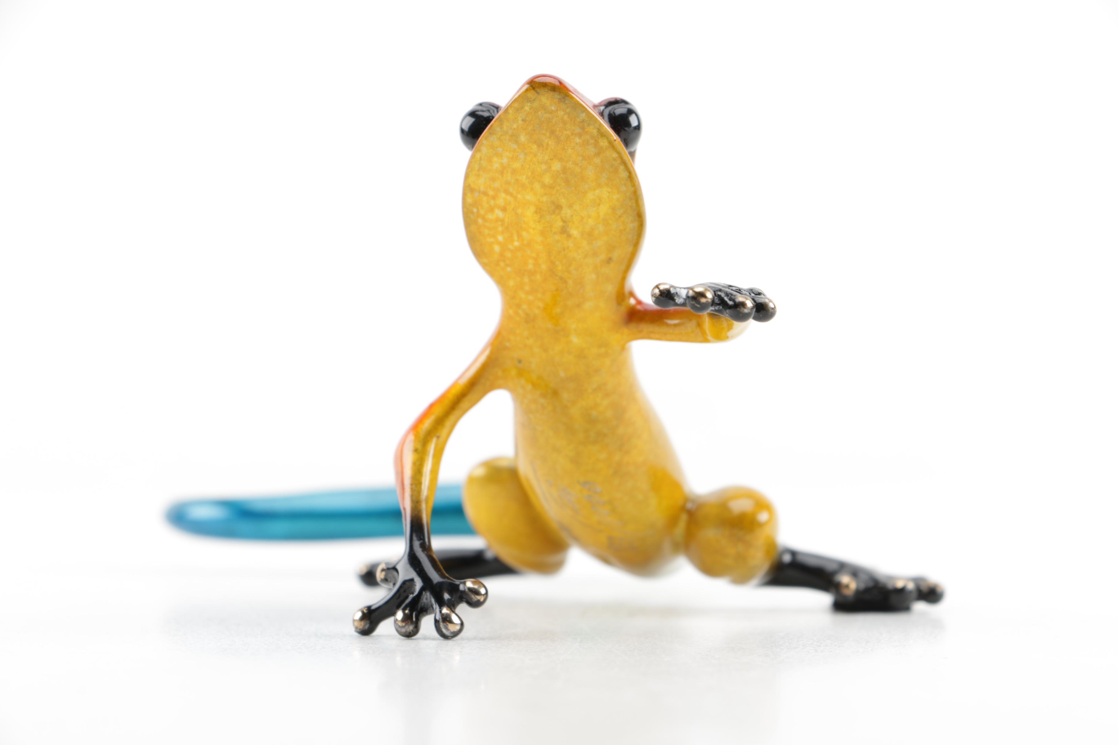 Frogman Bronze Limited Edition Gecko Figurine "Kiki"