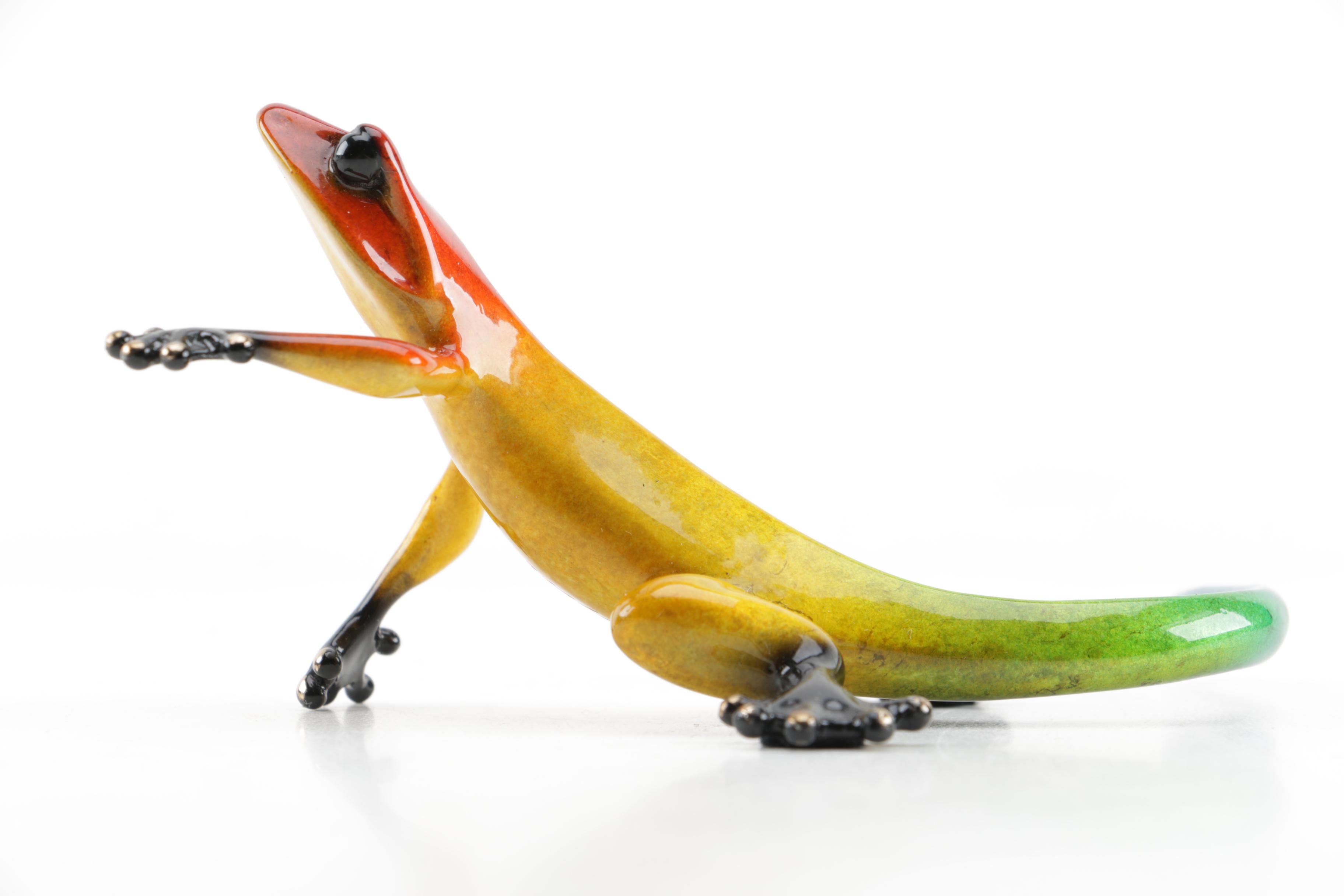 Frogman Bronze Limited Edition Gecko Figurine "Kiki"
