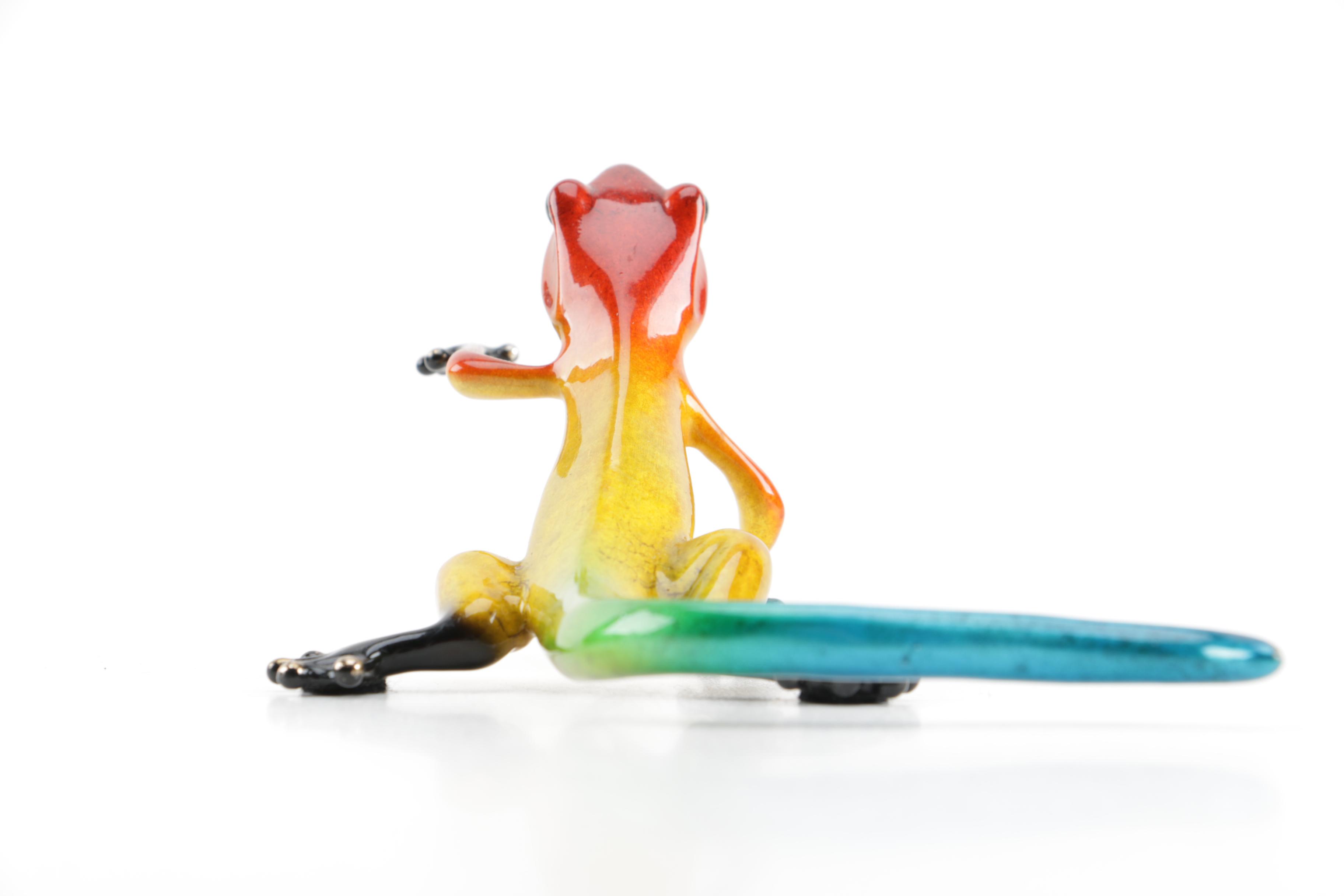 Frogman Bronze Limited Edition Gecko Figurine "Kiki"