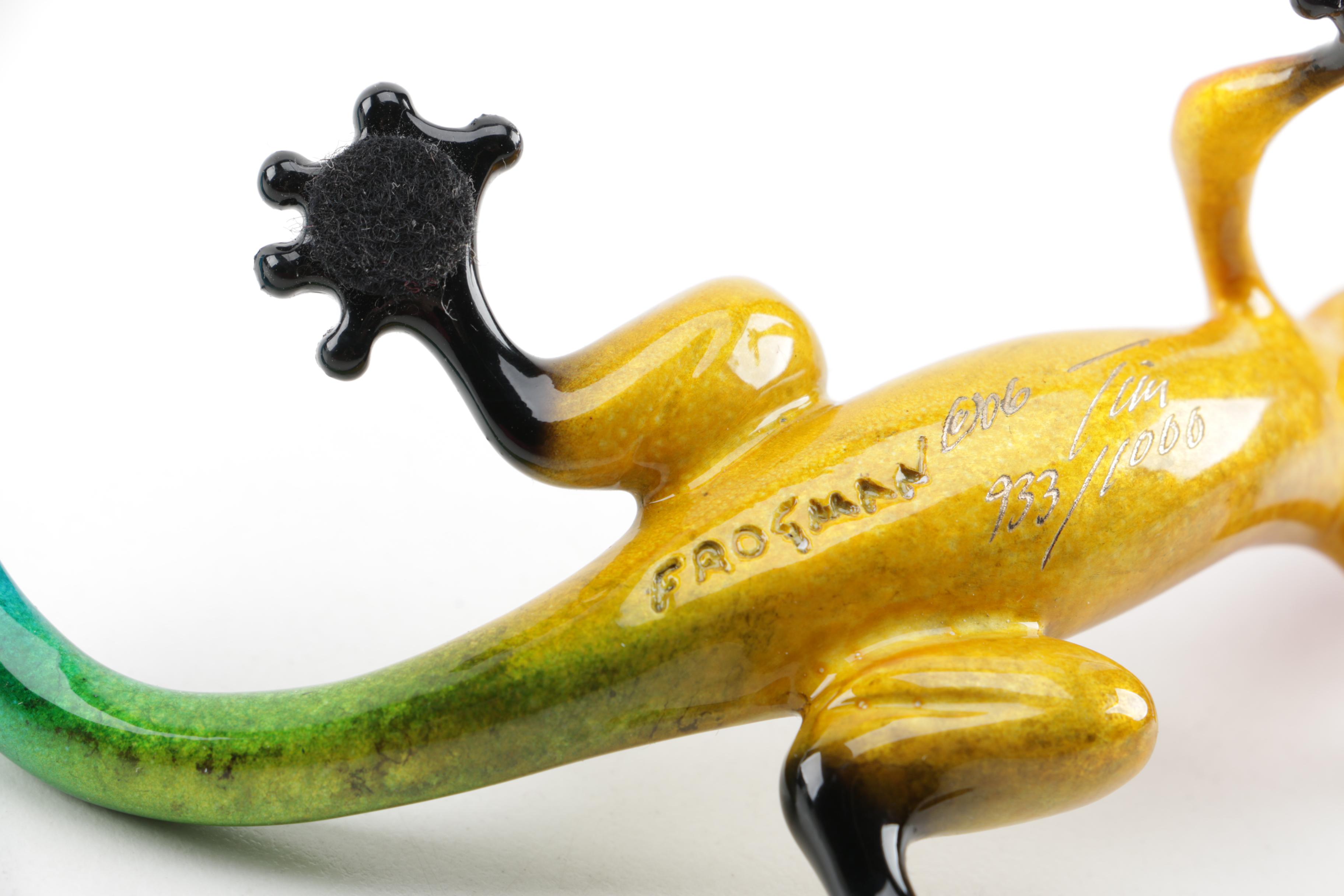 Frogman Bronze Limited Edition Gecko Figurine "Kiki"