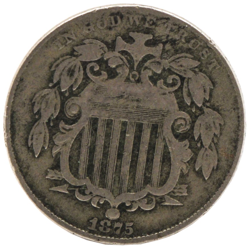 1875 U.S. Shield Nickel