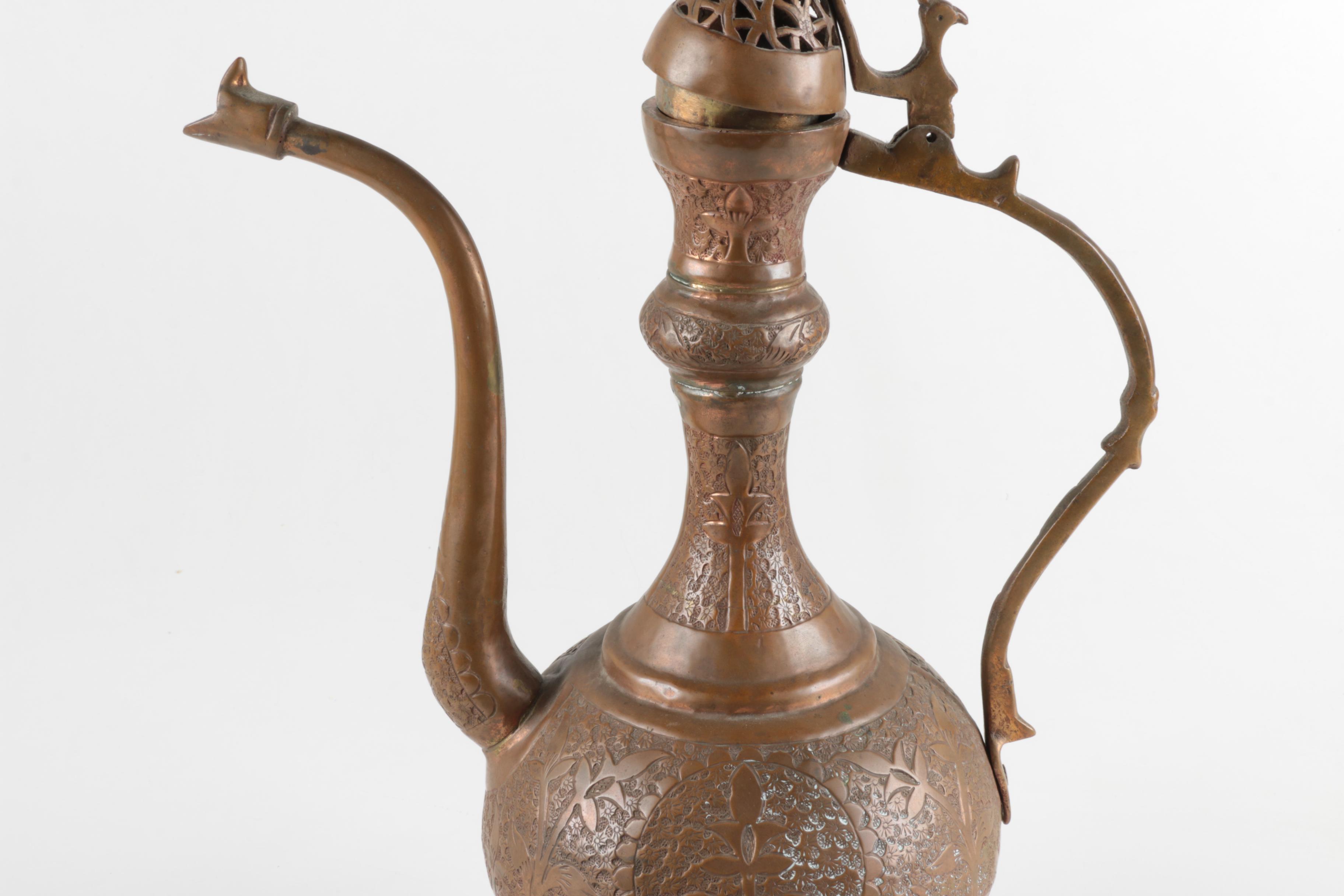 Middle Eastern Copper and Brass Serveware
