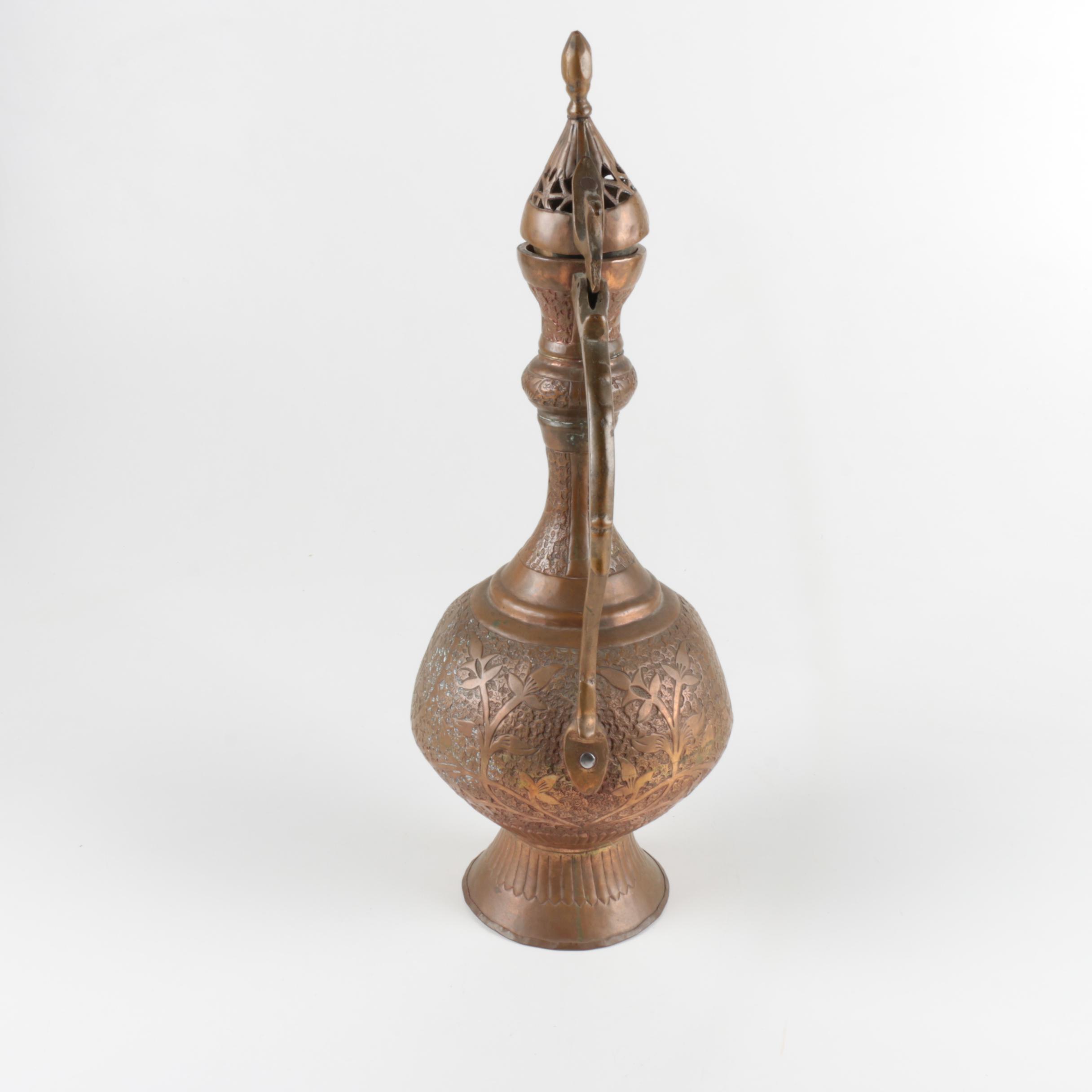 Middle Eastern Copper and Brass Serveware