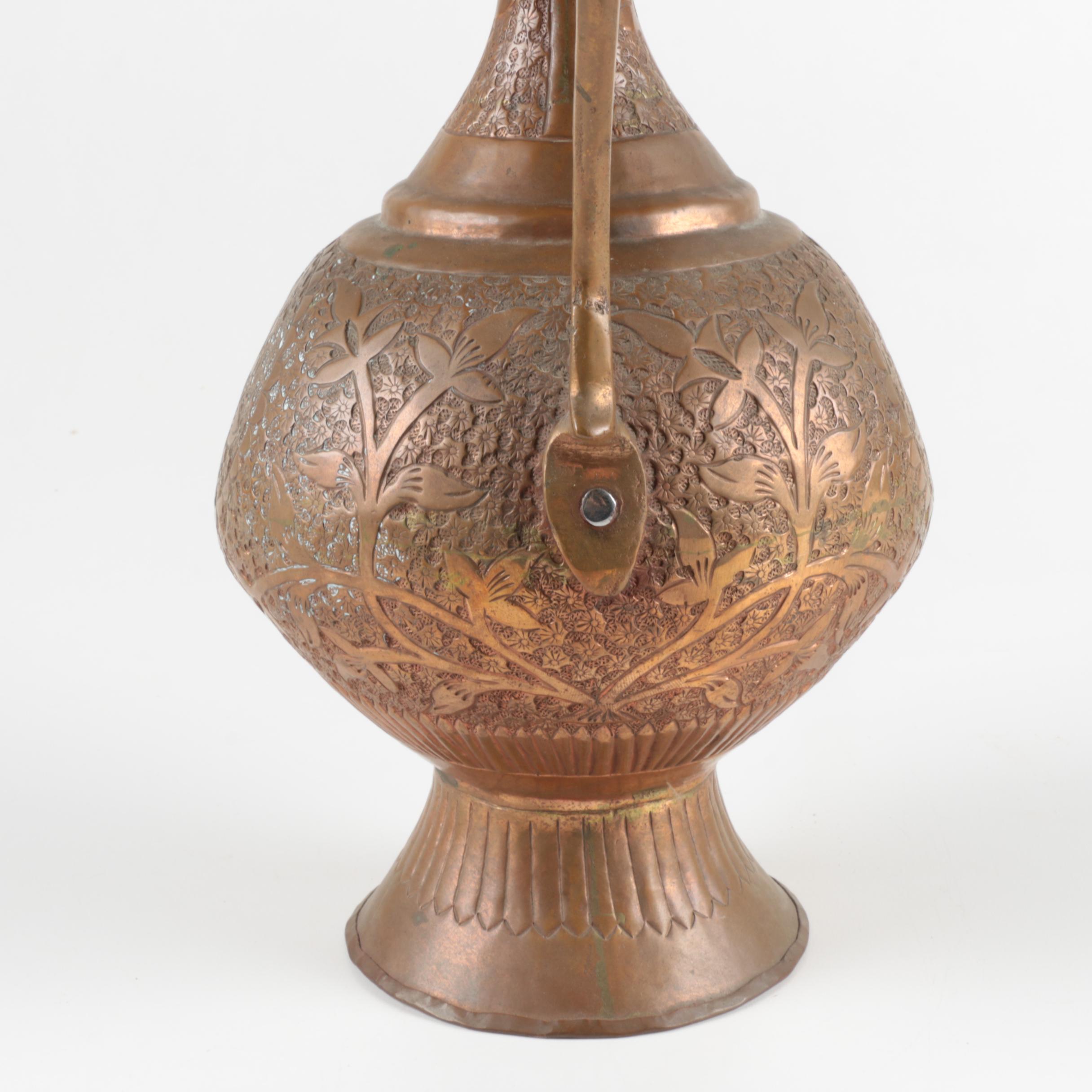 Middle Eastern Copper and Brass Serveware