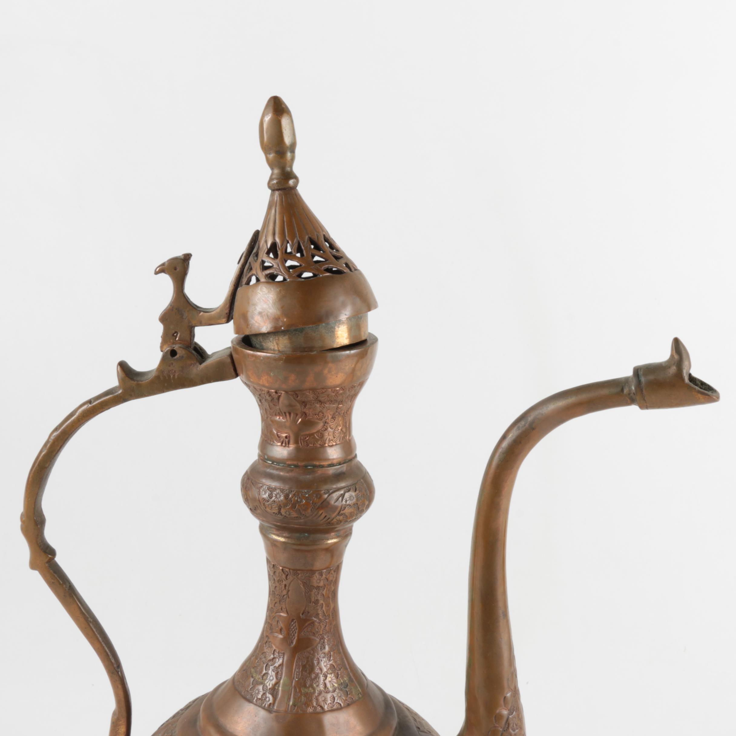 Middle Eastern Copper and Brass Serveware
