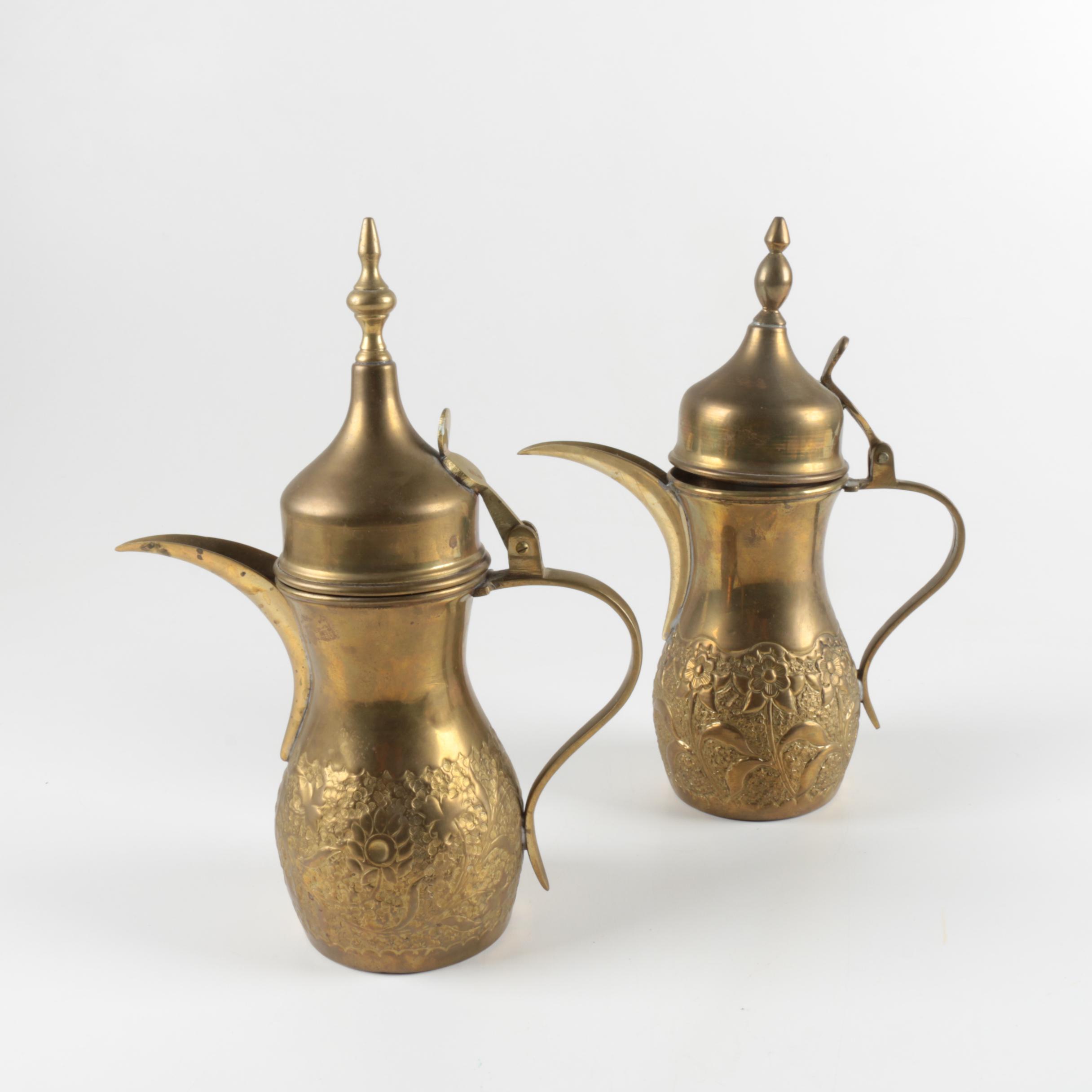 Middle Eastern Copper and Brass Serveware